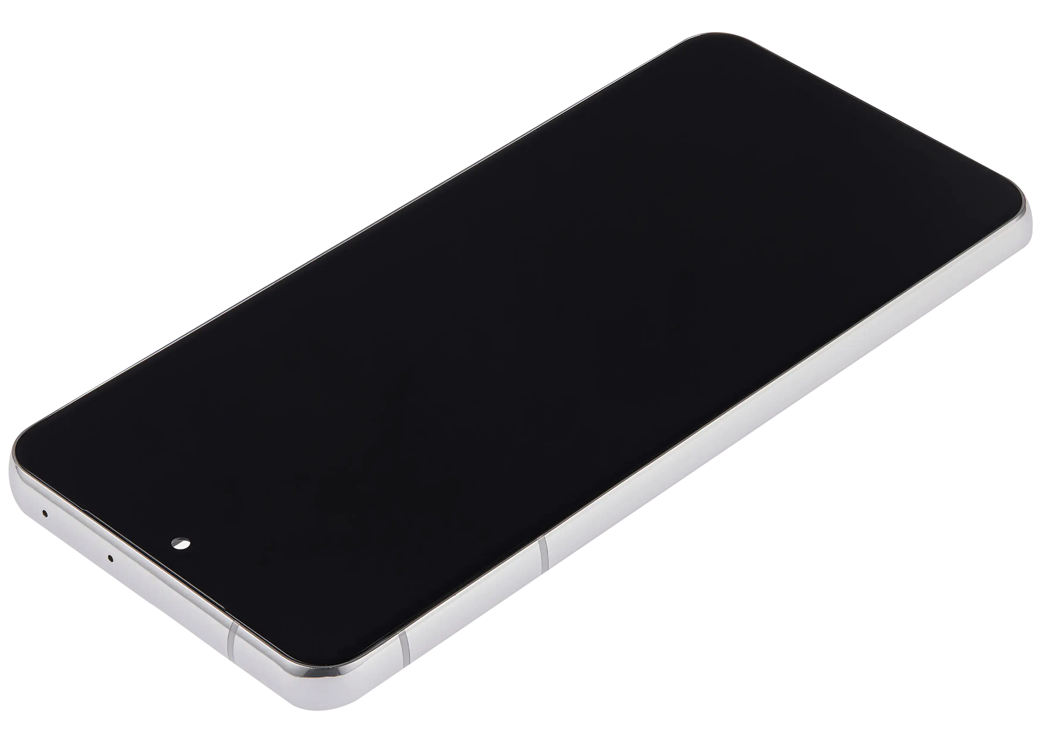 LCD-Display mit Rahmen (Without FingerPrint Sensor) für Samsung Galaxy S21 Ultra (US & International)(Aftermarket: Incell)(Phantom Silver)