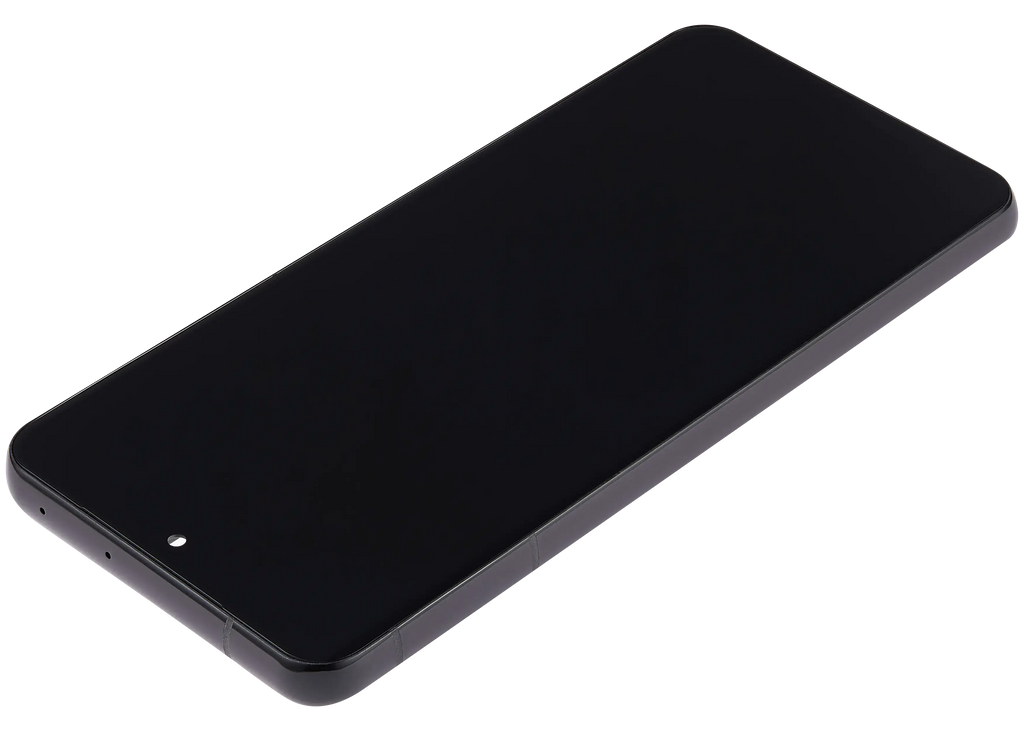 LCD-Display mit Rahmen (Without FingerPrint Sensor) für Samsung Galaxy S21 Ultra (US & International)(Aftermarket: Incell)(Phantom Black)