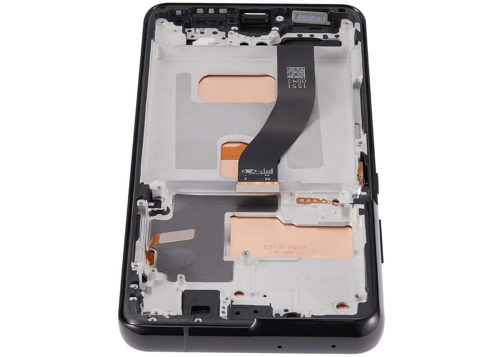 LCD-Display mit Rahmen (Without FingerPrint Sensor) für Samsung Galaxy S21 Ultra (US & International)(Aftermarket: Incell)(Phantom Black)
