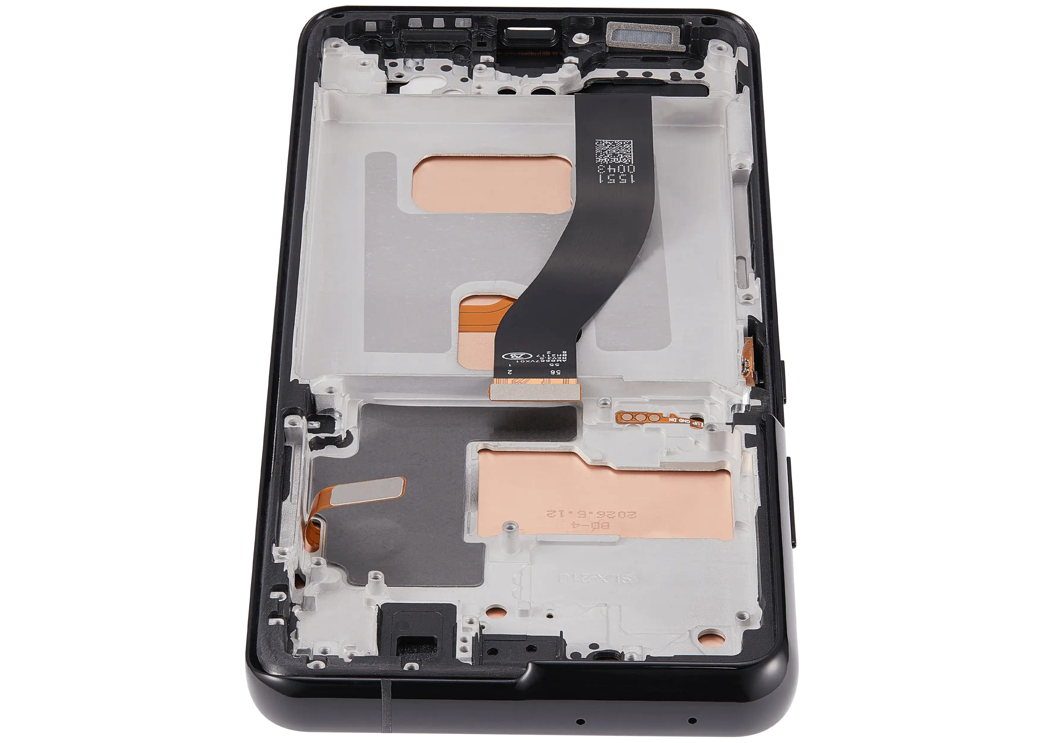LCD-Display mit Rahmen (Without FingerPrint Sensor) für Samsung Galaxy S21 Ultra (US & International)(Aftermarket: Incell)(Phantom Black)