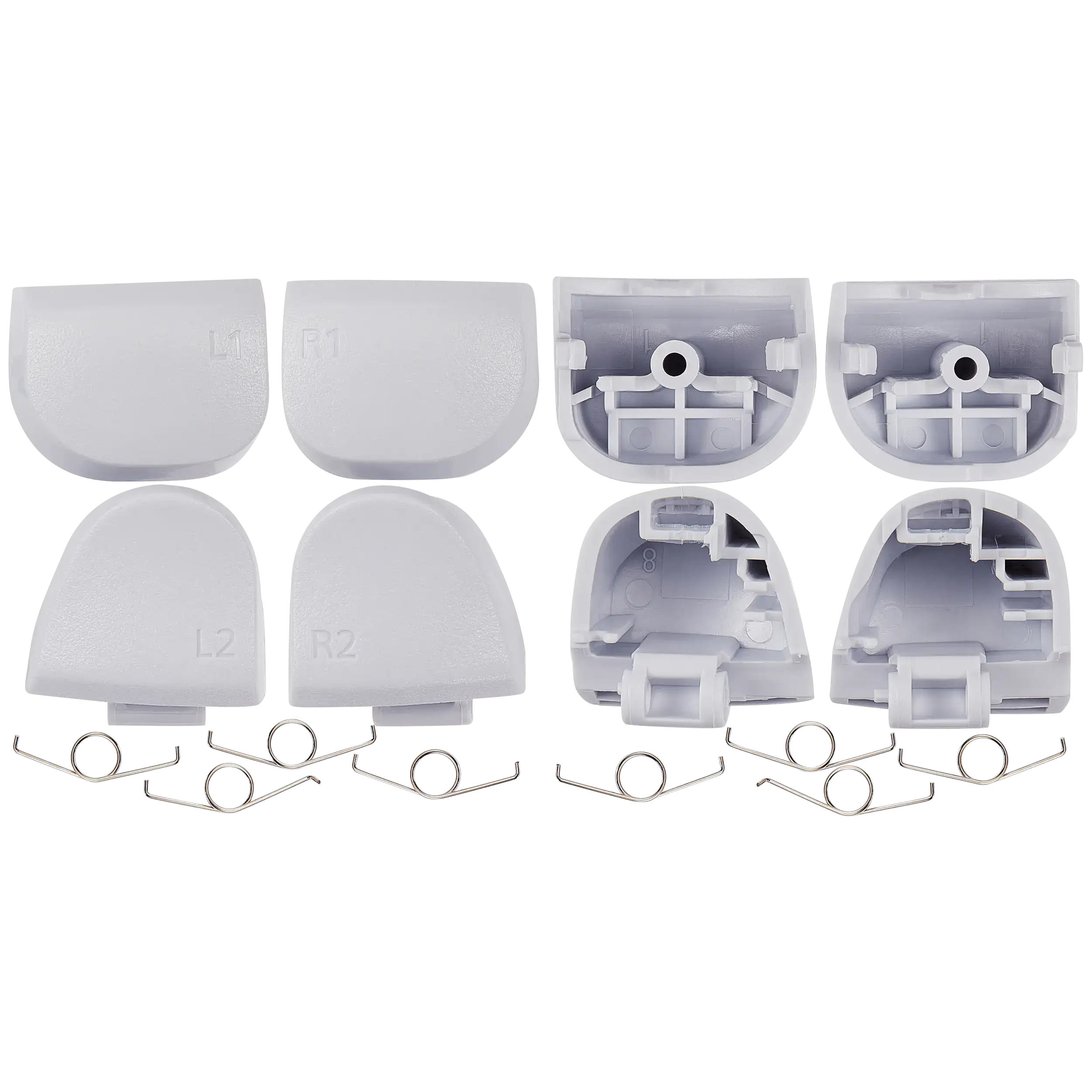 R1 L1 R2 L2 Trigger-Buttons mit Federn für PS5 Controller Weiß (BDM-020) 8-tlg.