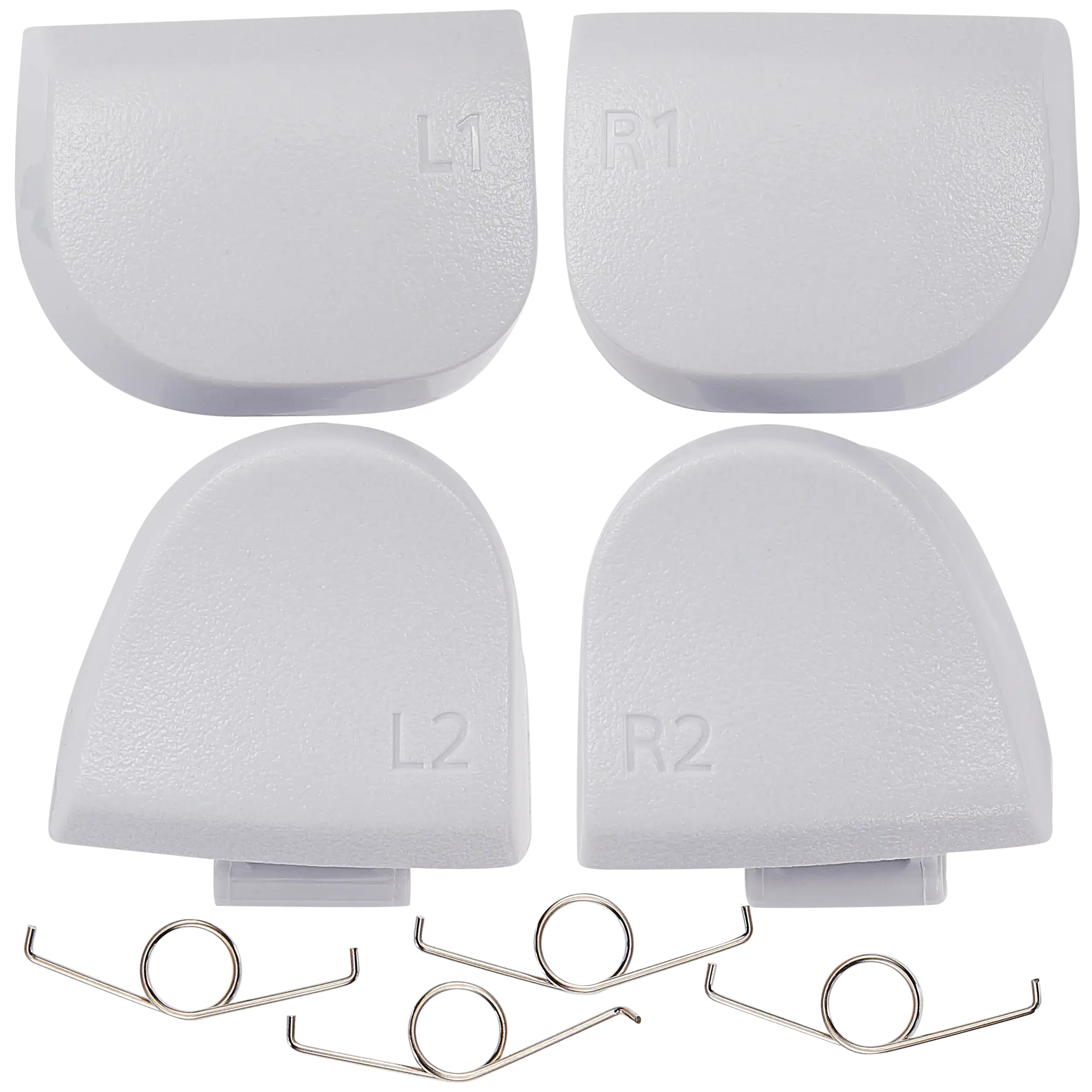 R1 L1 R2 L2 Trigger-Buttons mit Federn für PS5 Controller Weiß (BDM-020) 8-tlg.