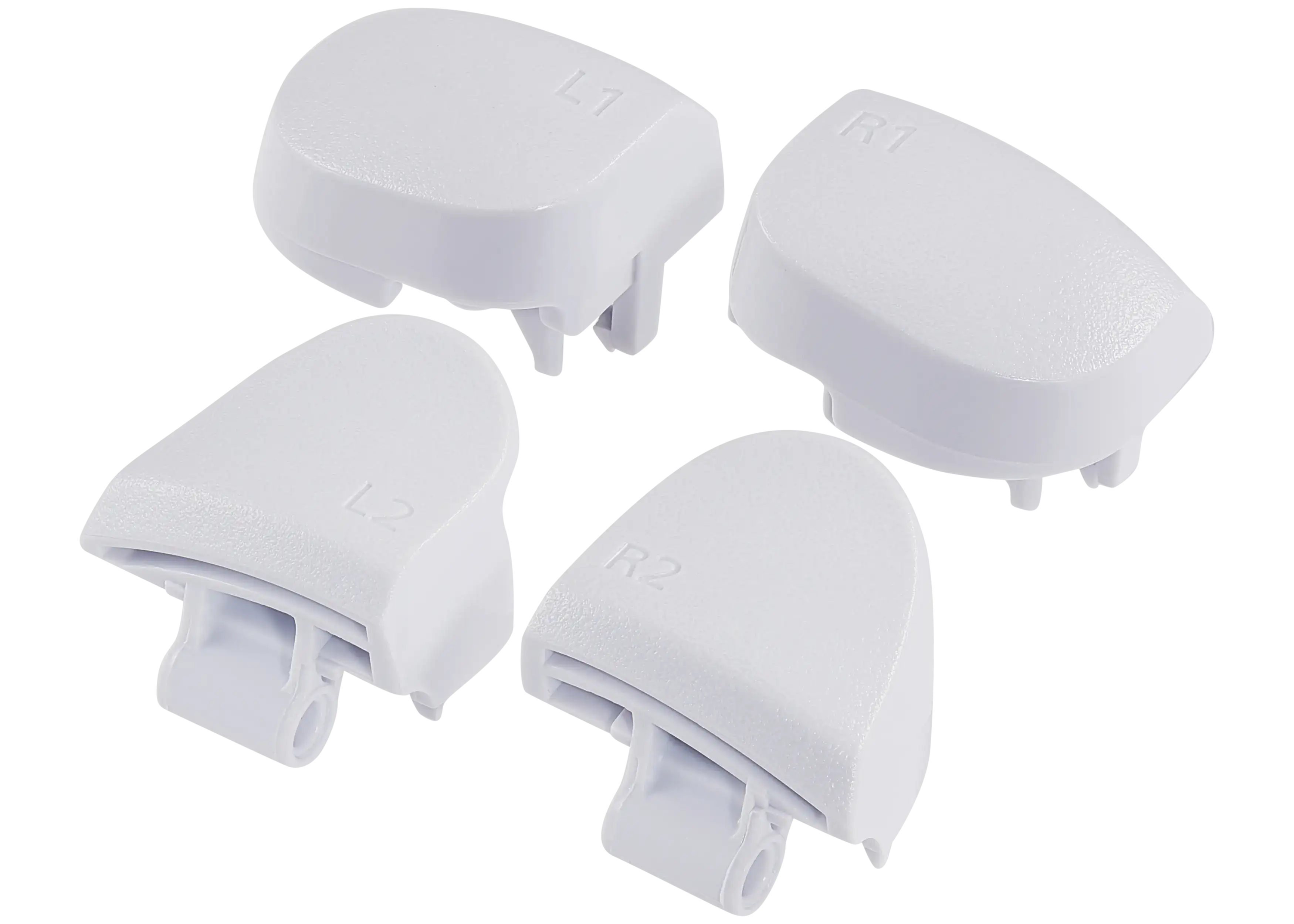 R1 L1 R2 L2 Trigger-Buttons mit Federn für PS5 Controller Weiß (BDM-020) 8-tlg.