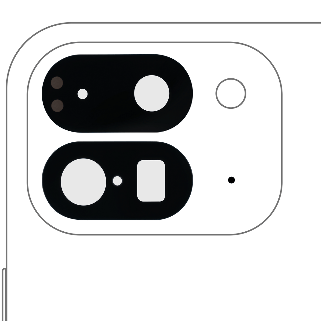 Kameralinse hinten (Glass Only) mit Adhesive Compatible für Google Pixel 9 Pro Fold