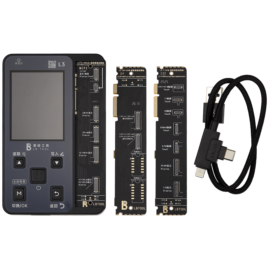L3 True Tone Programmiereinheit mit Platinen für iPhone 7-15 Pro Max (LB Tool)