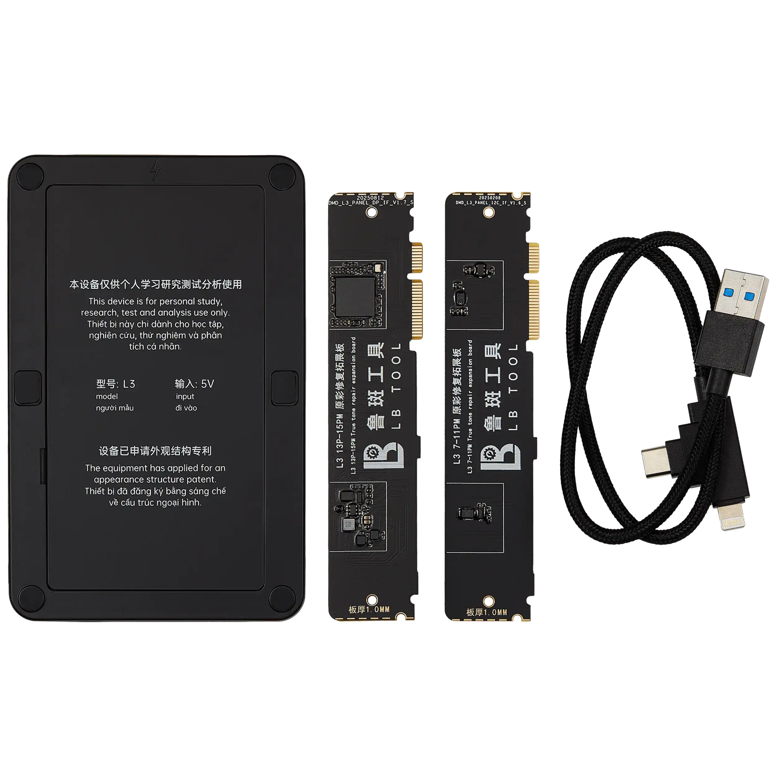 L3 True Tone Programmiereinheit mit Platinen für iPhone 7-15 Pro Max (LB Tool)