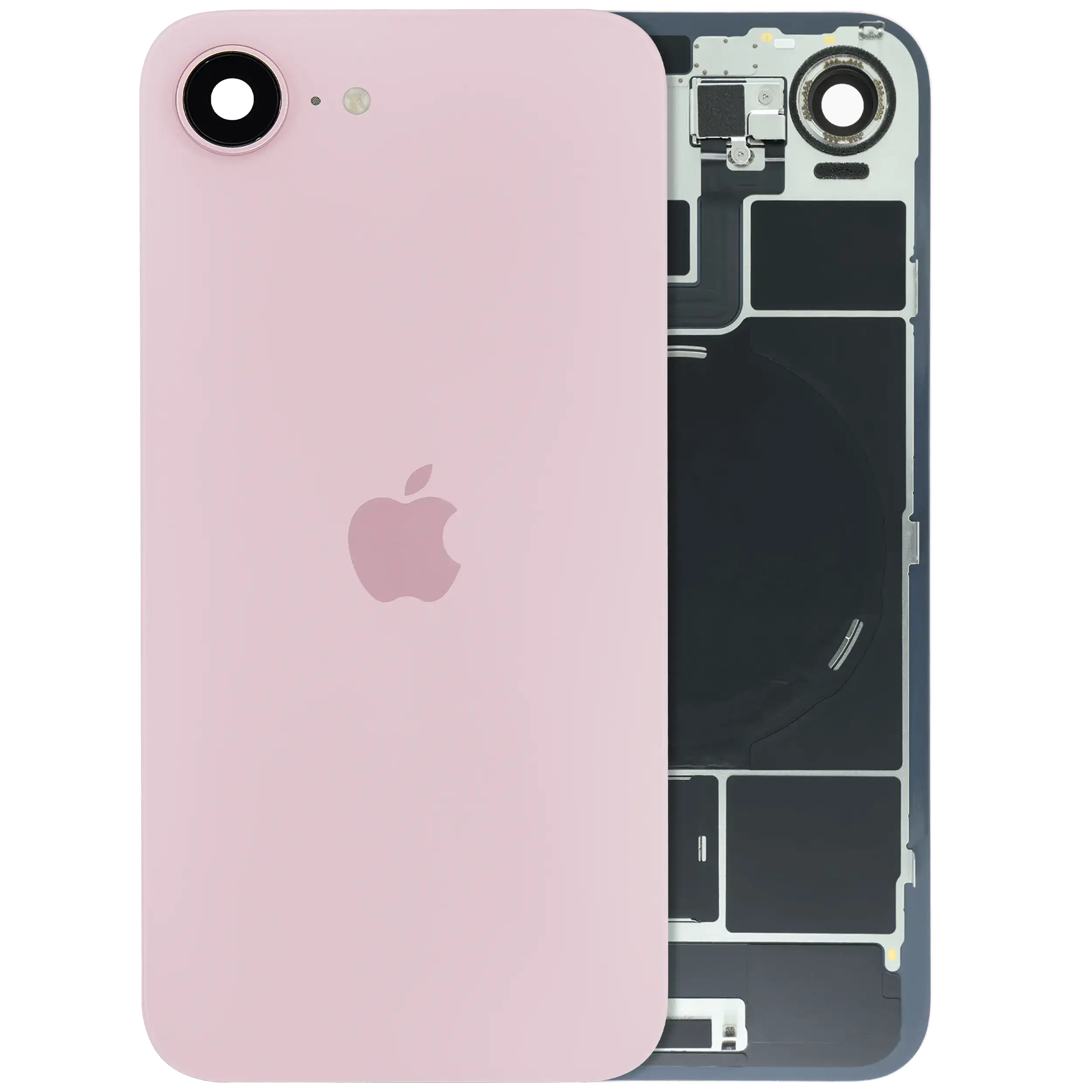 Backcover mit MagSafe Magnet & NFC & Blitz-Flexkabel Compatible für iPhone 17e (Original OEM) (Pink)
