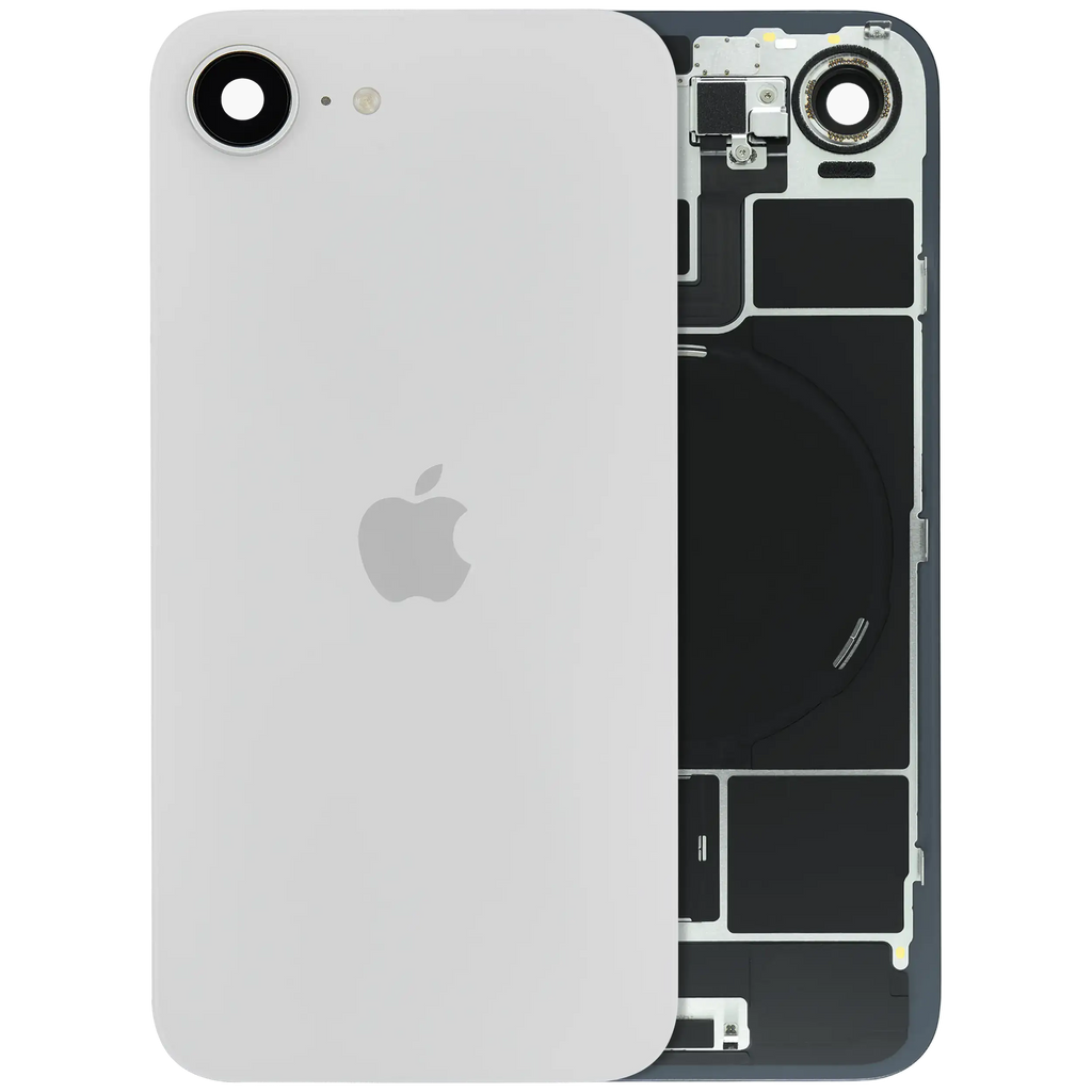 Backcover mit MagSafe Magnet & NFC & Blitz-Flexkabel Compatible für iPhone 17e (Original OEM) (Weiß)