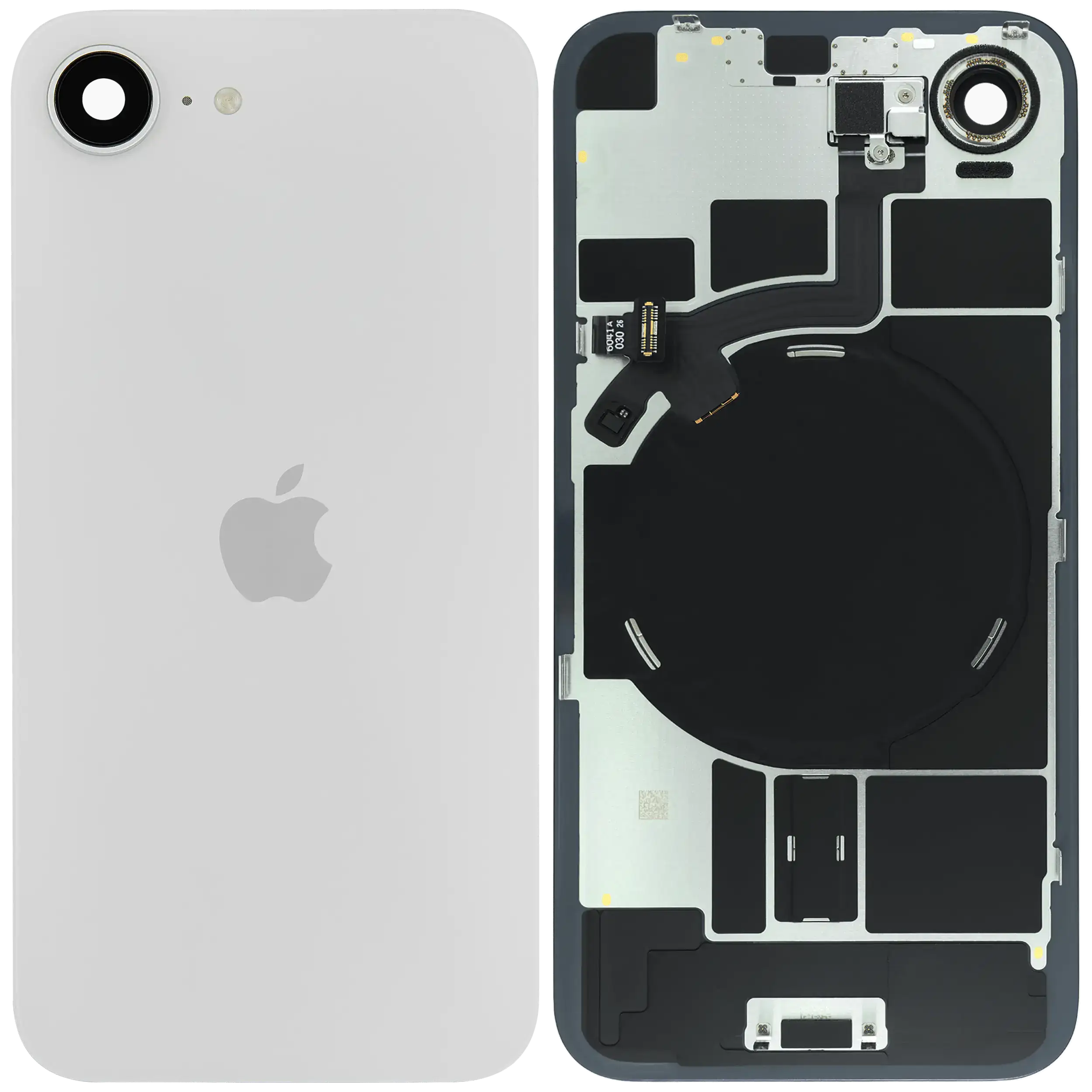 Backcover mit MagSafe Magnet & NFC & Blitz-Flexkabel Compatible für iPhone 17e (Original OEM) (Weiß)