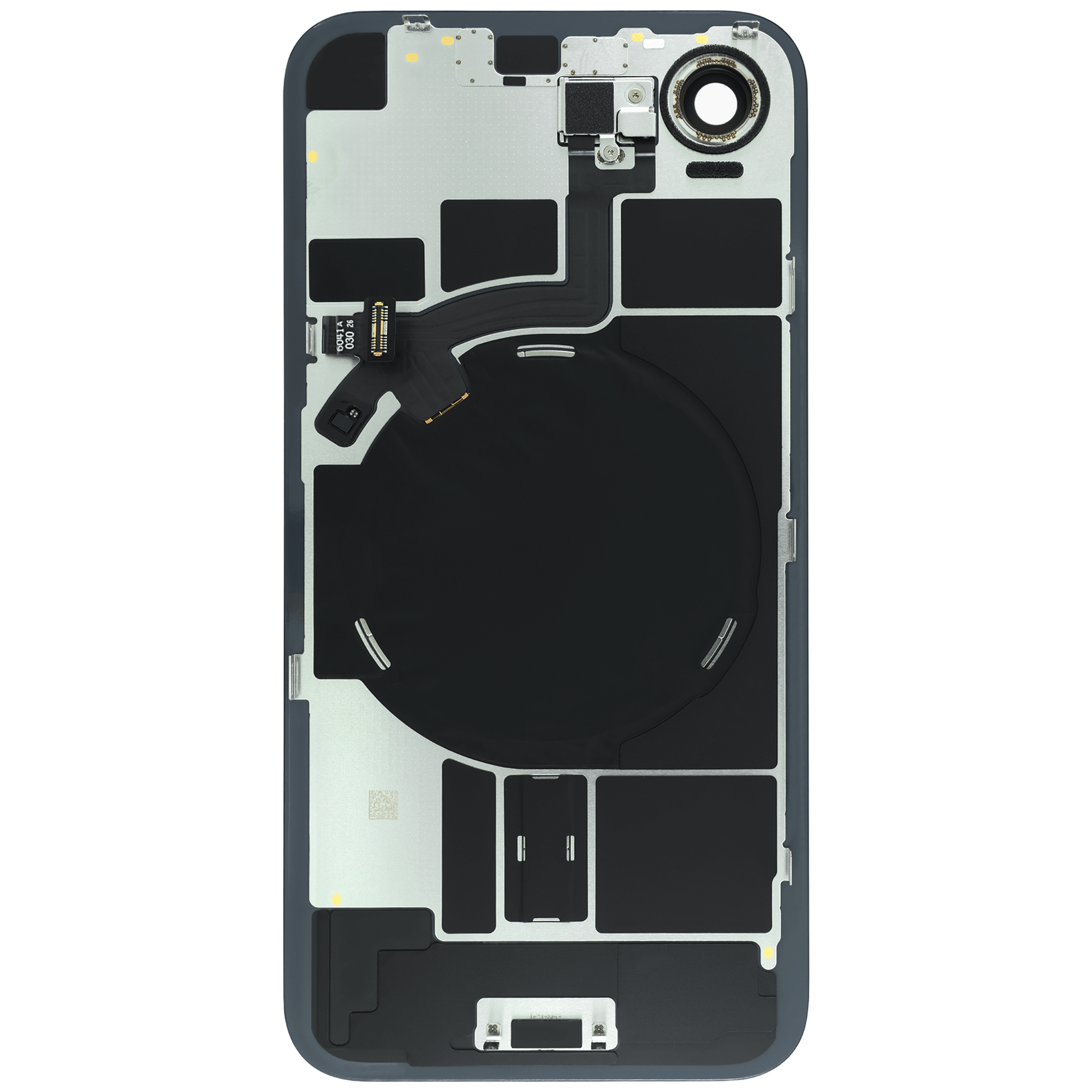 Backcover mit MagSafe Magnet & NFC & Blitz-Flexkabel Compatible für iPhone 17e (Original OEM) (Weiß)