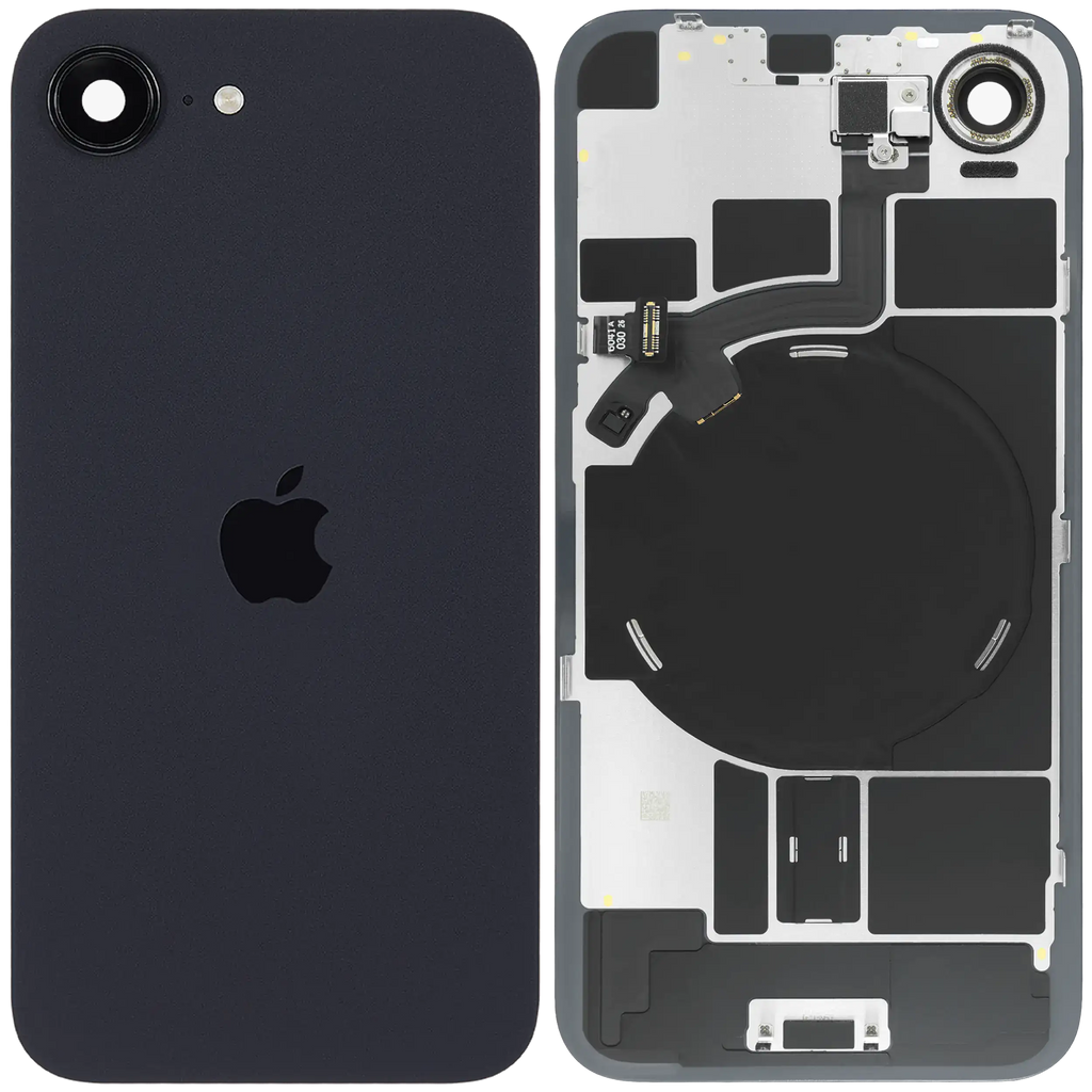 Backcover mit MagSafe Magnet & NFC & Blitz-Flexkabel Compatible für iPhone 17e (Original OEM) (Schwarz)