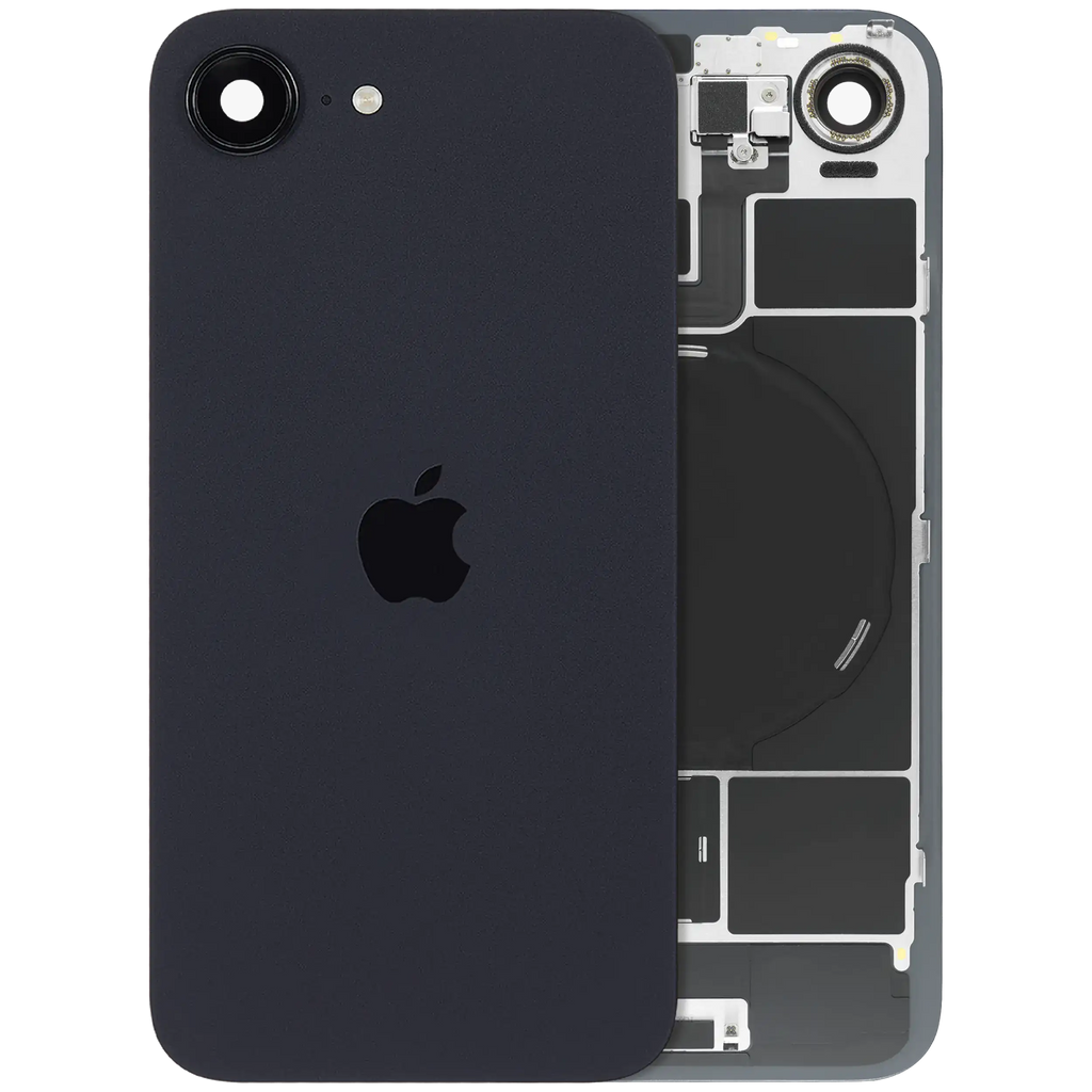 Backcover mit MagSafe Magnet & NFC & Blitz-Flexkabel Compatible für iPhone 17e (Original OEM) (Schwarz)