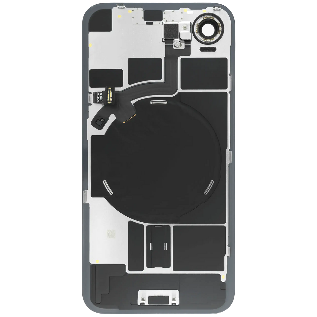 Backcover mit MagSafe Magnet & NFC & Blitz-Flexkabel Compatible für iPhone 17e (Original OEM) (Schwarz)