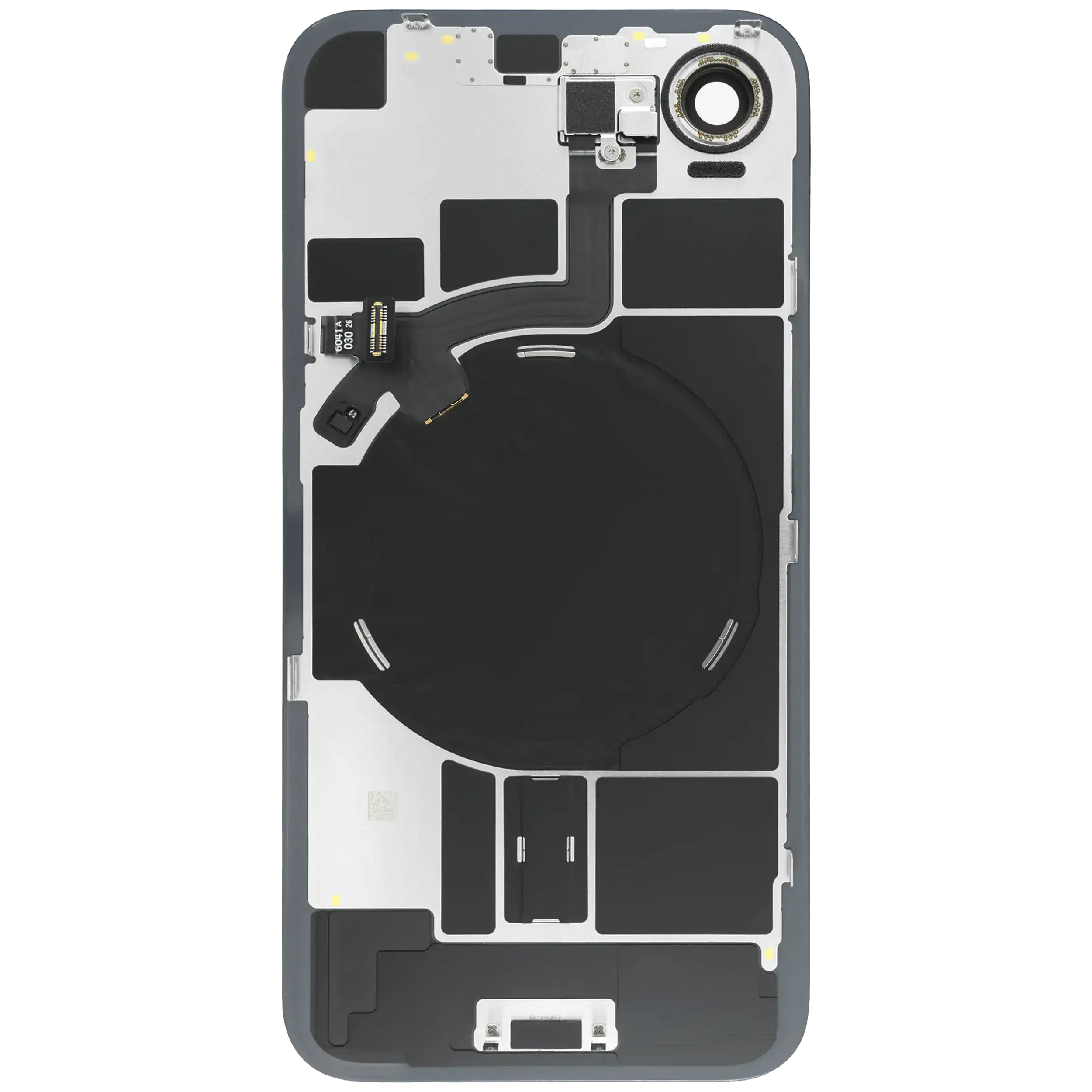 Backcover mit MagSafe Magnet & NFC & Blitz-Flexkabel Compatible für iPhone 17e (Original OEM) (Schwarz)