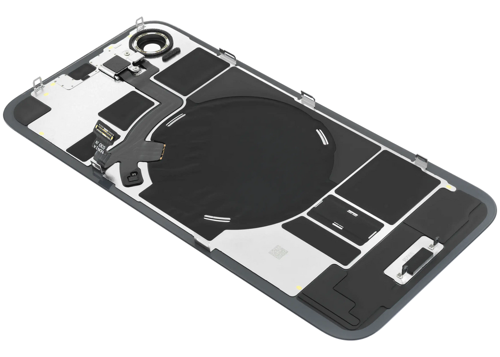 Backcover mit MagSafe Magnet & NFC & Blitz-Flexkabel Compatible für iPhone 17e (Original OEM) (Schwarz)