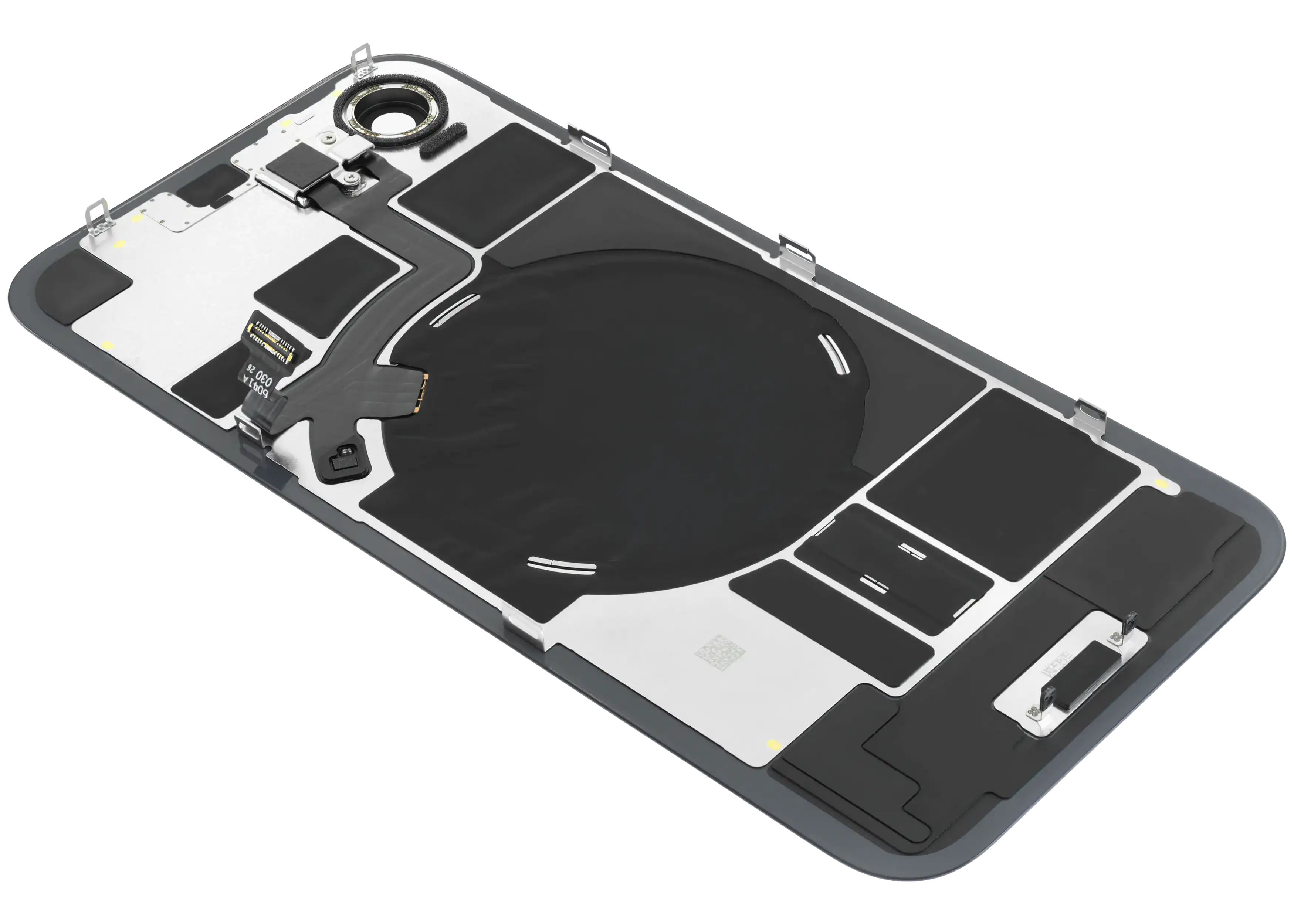 Backcover mit MagSafe Magnet & NFC & Blitz-Flexkabel Compatible für iPhone 17e (Original OEM) (Schwarz)