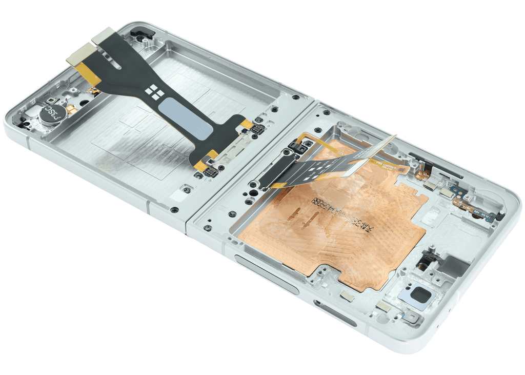Inner OLED-Display mit Rahmen für Samsung Galaxy Z Flip 7 5G (US-Version) (Refurbished) (Weiß)