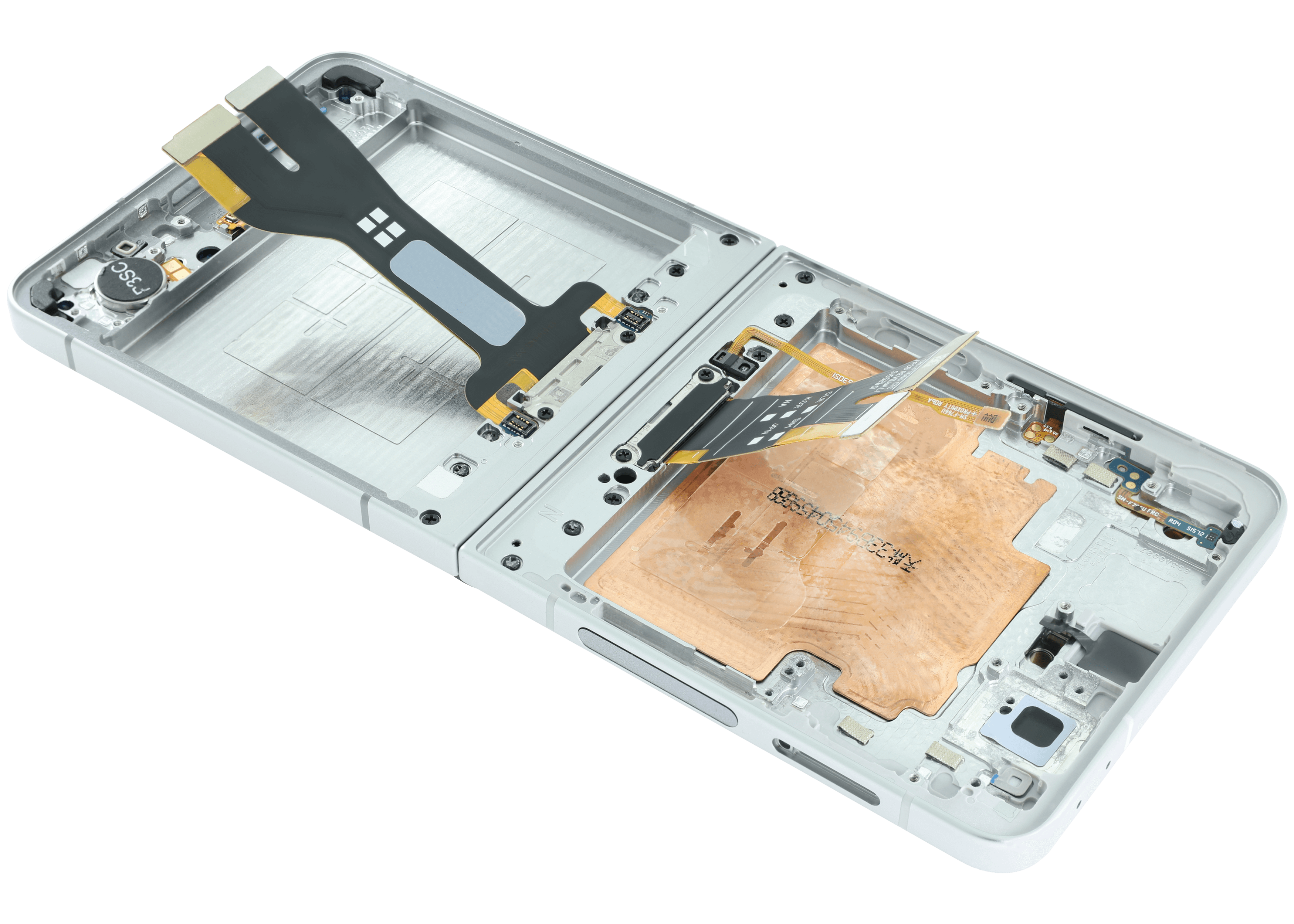 Inner OLED-Display mit Rahmen für Samsung Galaxy Z Flip 7 5G (US-Version) (Refurbished) (Weiß)