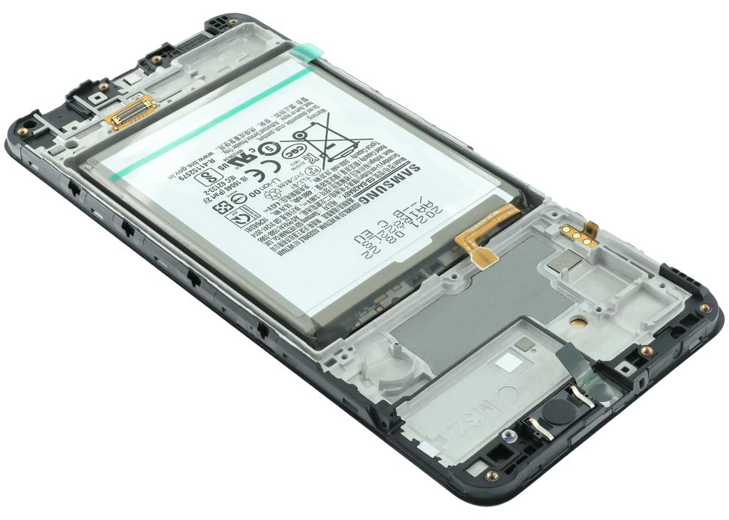 LCD-Display mit Rahmen Compatible für Samsung Galaxy M32 (M325) (Service Pack) (Alle Farben)