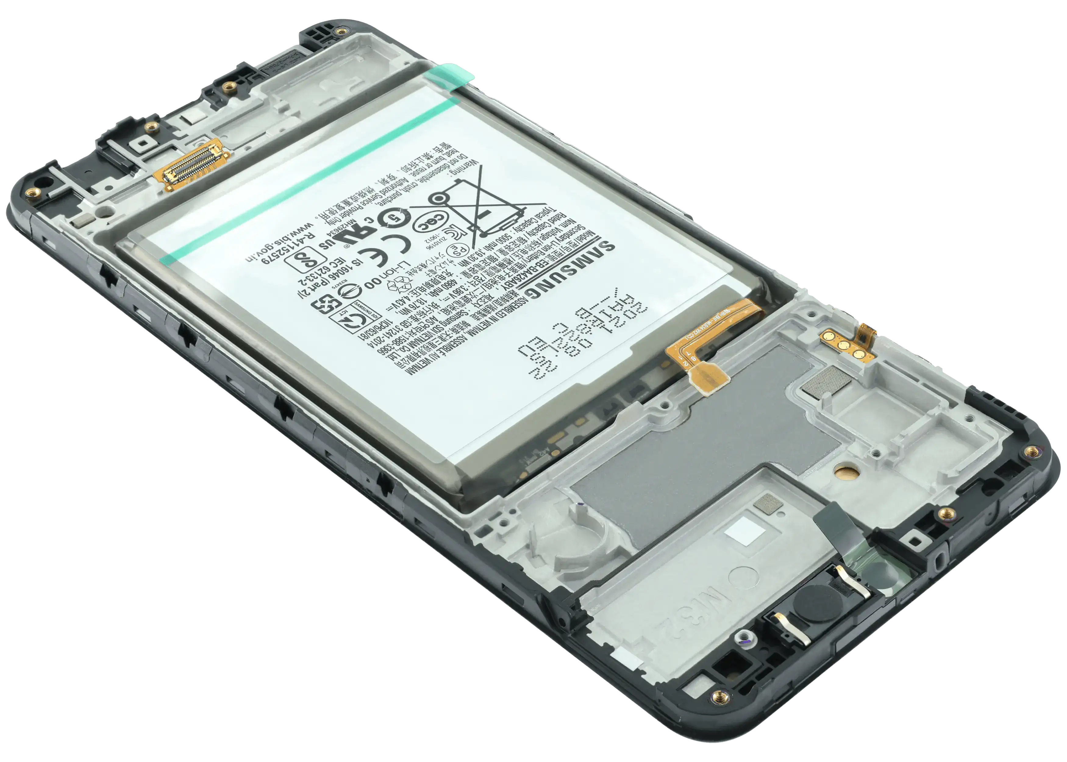 LCD-Display mit Rahmen Compatible für Samsung Galaxy M32 (M325) (Service Pack) (Alle Farben)
