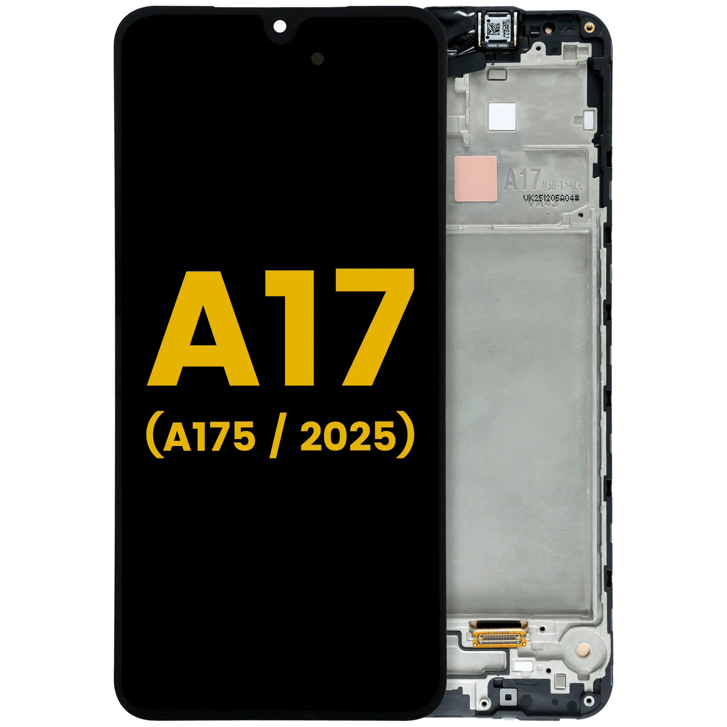 OLED Display with Frame for Samsung Galaxy A17 4G (A175/2025) (Refurbished) (All Colors)