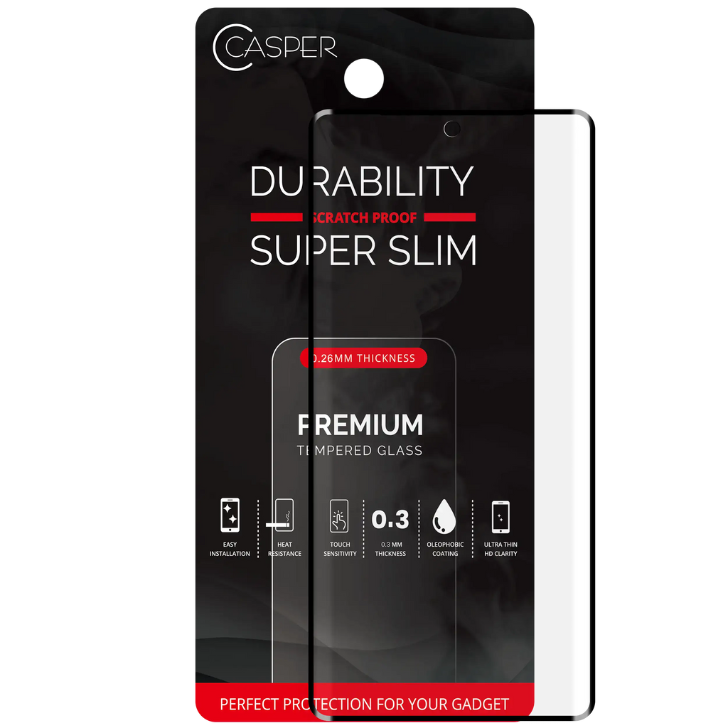 Casper Edge-glued Tempered Glass for Google Pixel 7 Pro (Case Friendly) (Retail Pack)