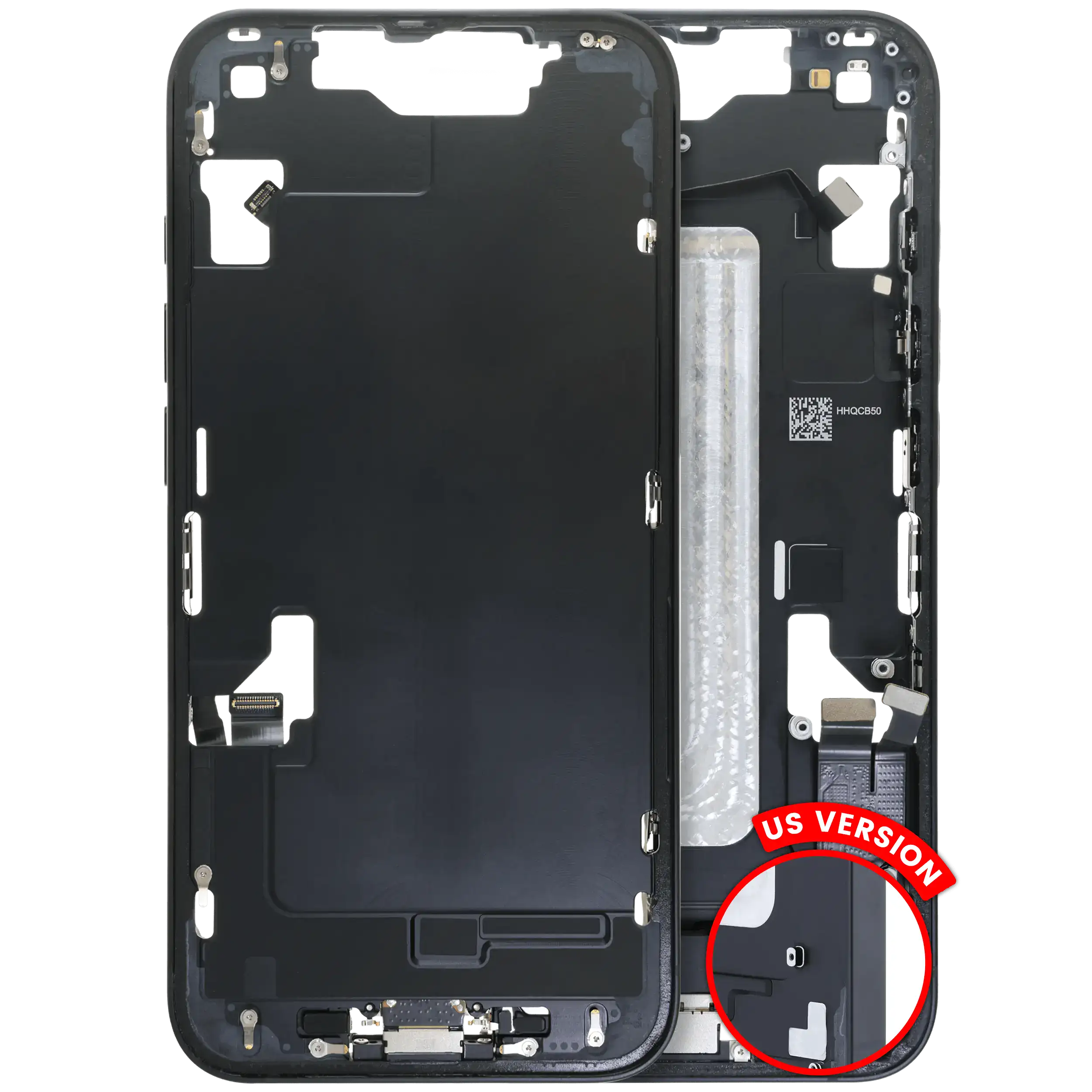 Original Apple-Ausbau B gebraucht – iPhone 16e US Version Rahmen Schwarz