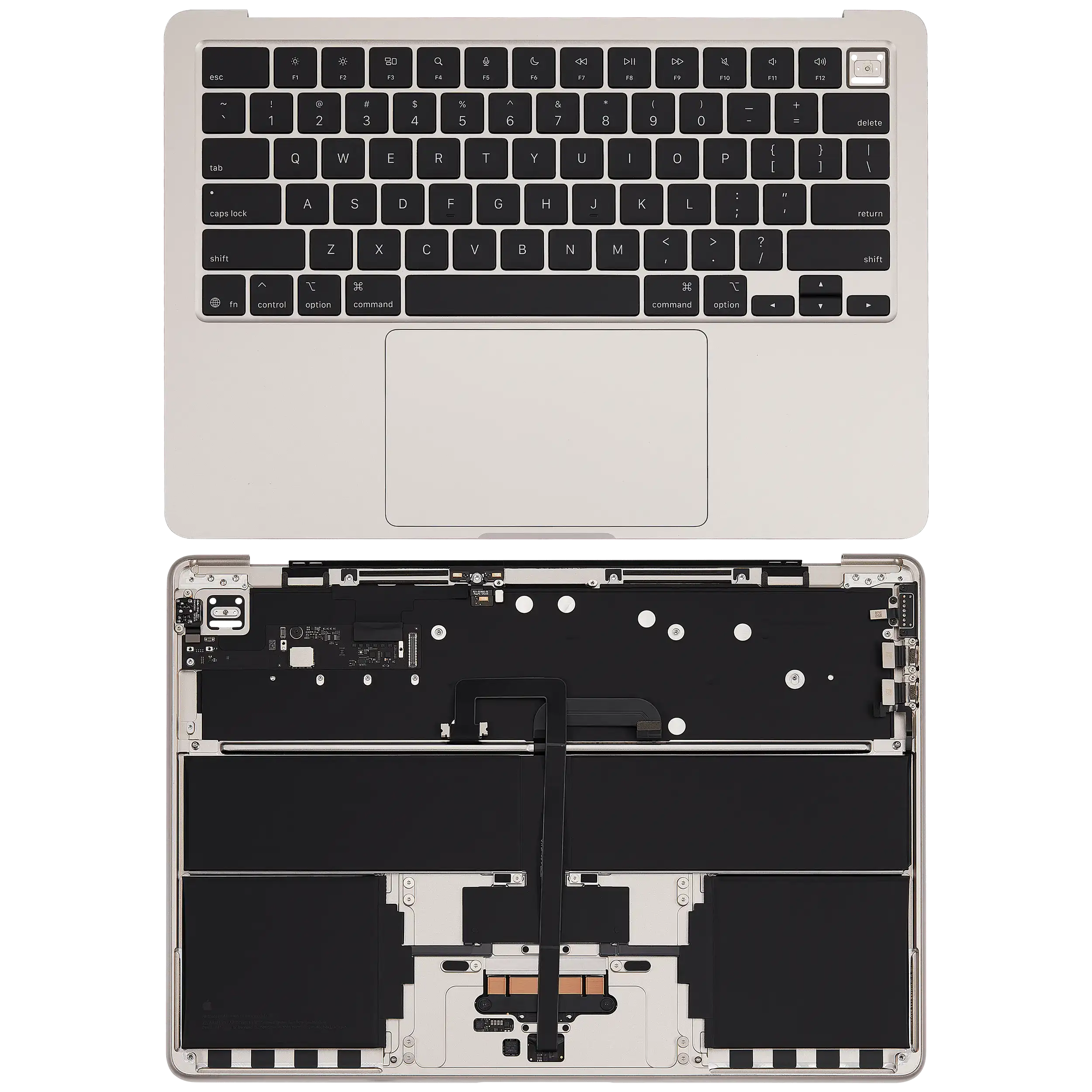 Original OEM-Ausbau Qualität A (gebraucht) – MacBook Air 13" A3240 2025 Top Case
