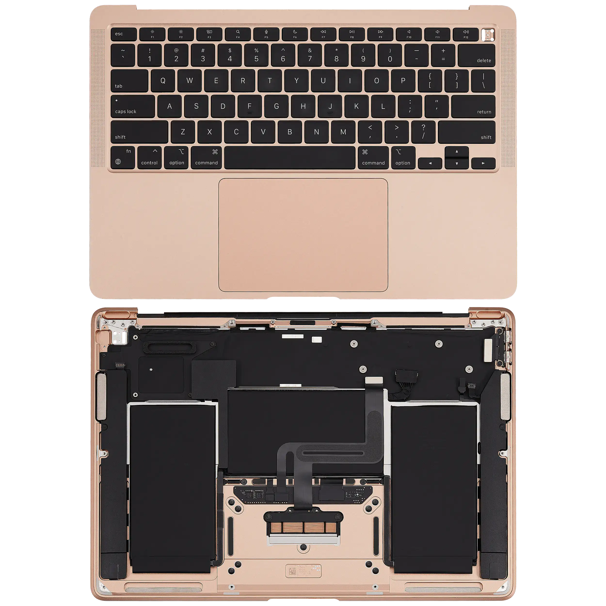 Top Case with Keyboard and Battery for MacBook Air 13" A1932 (2018/2019) US English (Grade New) Rose Gold