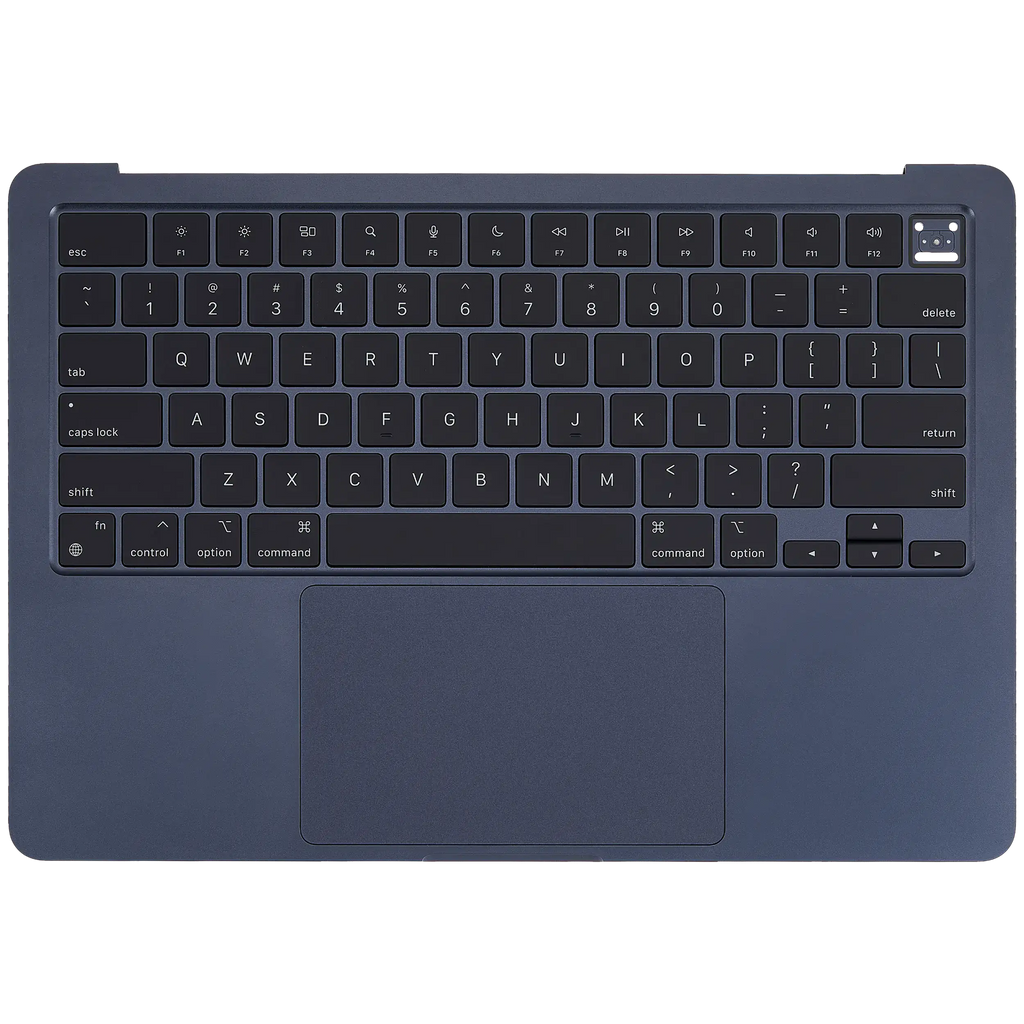 Top case with battery and keyboard for MacBook Air 13" (A3113) (US English) (used OEM pull, Grade A) (Midnight)