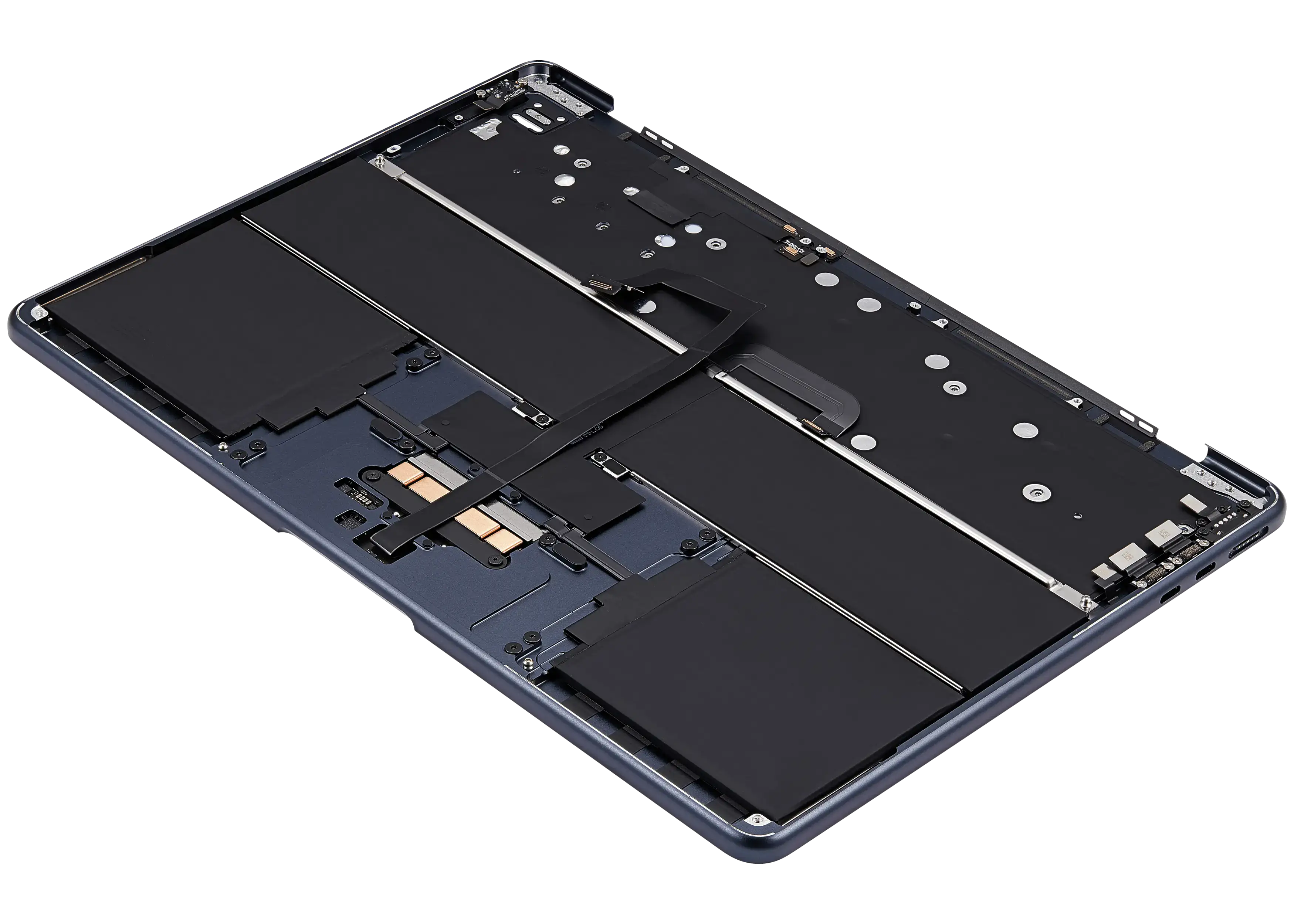 Top case with battery and keyboard for MacBook Air 13" (A3113) (US English) (used OEM pull, Grade A) (Midnight)