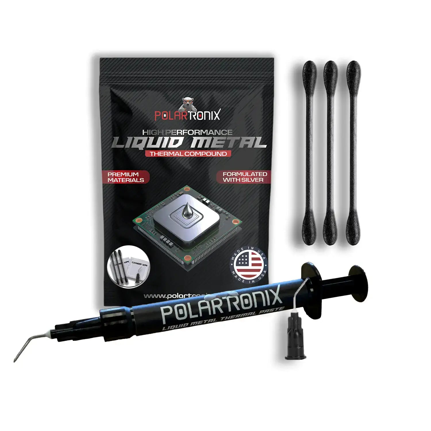 Liquid Metal Thermal Paste for PS5/PC/GPU 130W/mK 1.5g (PolarTronix)