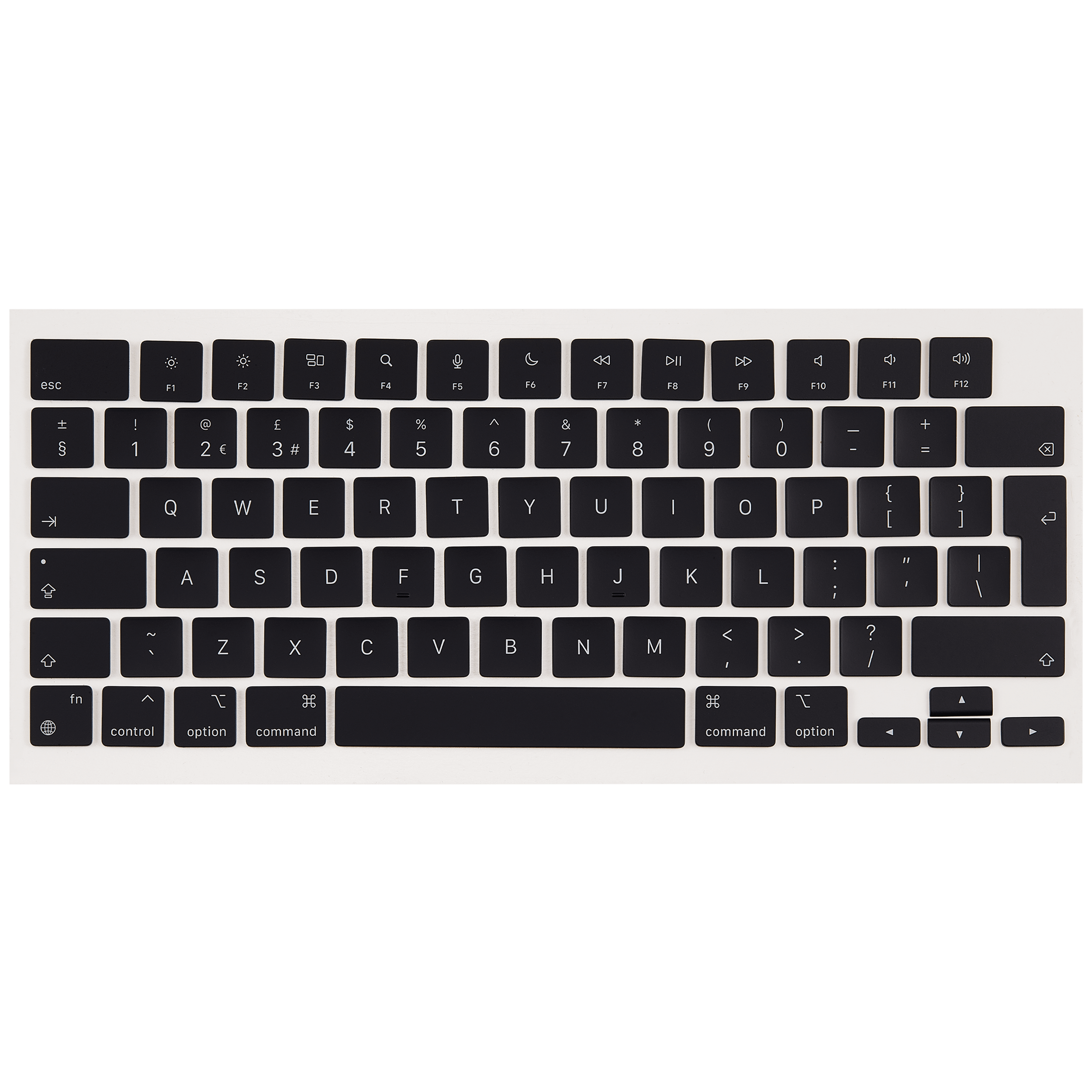 KeyBoard Keycap Kit für MacBook Air 13" (Mid 2022 to Mid 2024) / Pro 14" / Pro 16" (Late 2021 to Late 2024) (Midnight) (UK English)