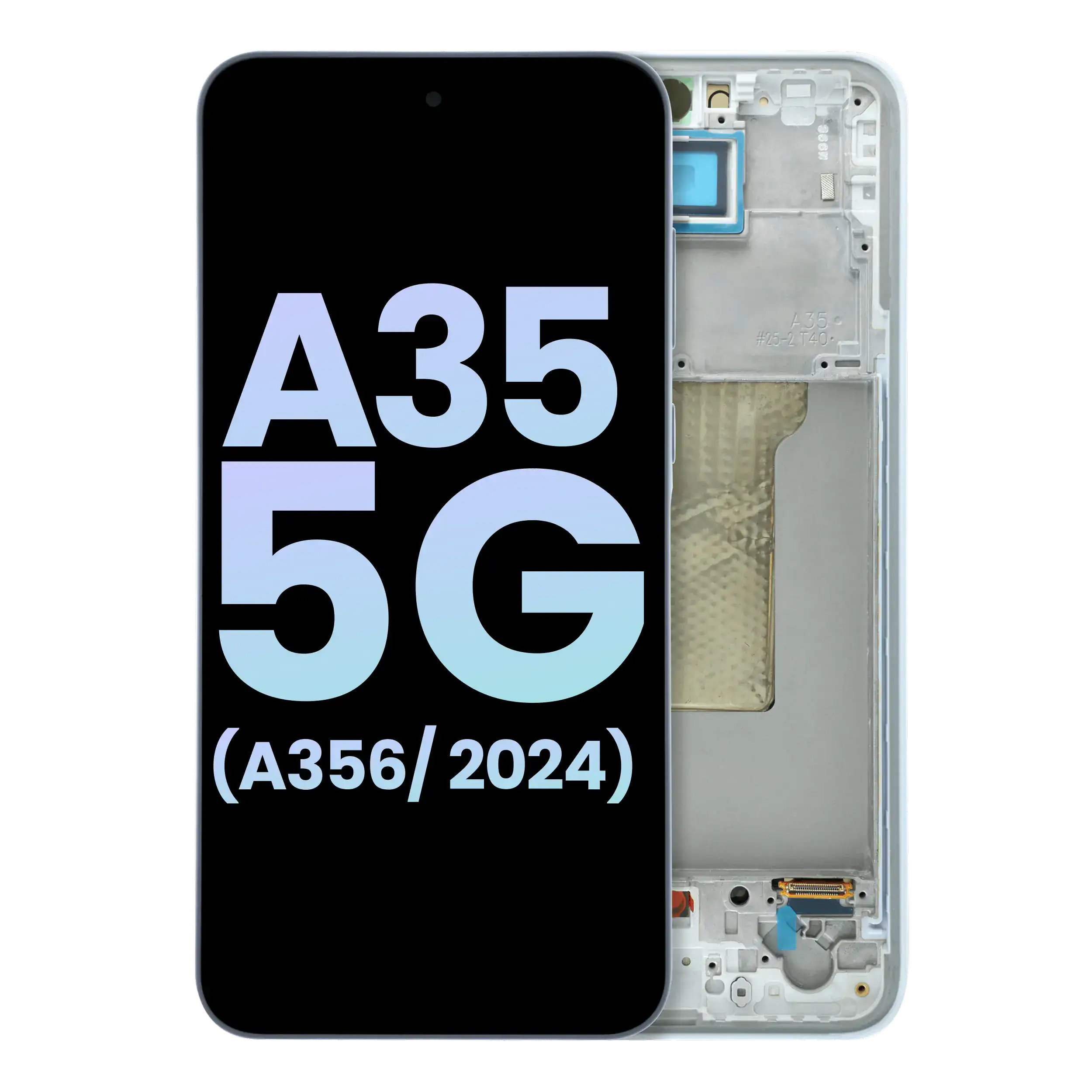 OLED Display with Frame for Samsung Galaxy A35 5G (A356 / 2024) (Service Pack) (Ice Blue)