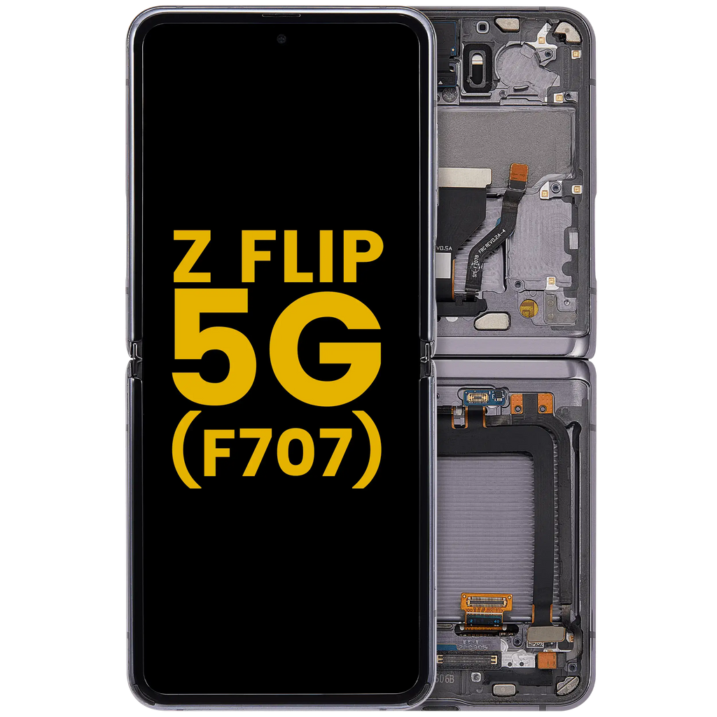 Innen-OLED-Modul m. Rahmen Samsung Galaxy Z Flip 5G Refurbished Mirror Black