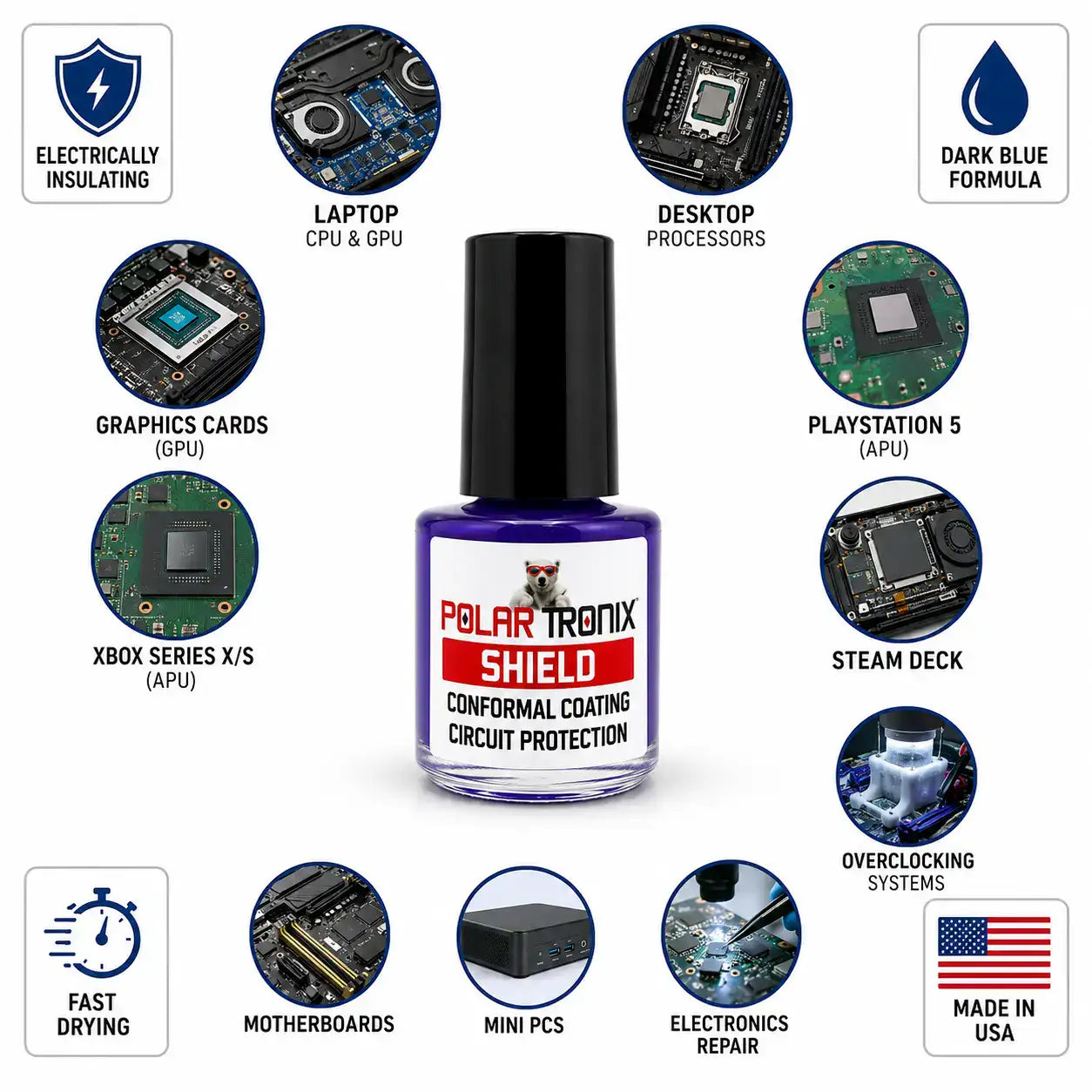 Liquid Metal Shield 5ml LM Shield Conformal Coating - Platinum Protection (PolarTronix)