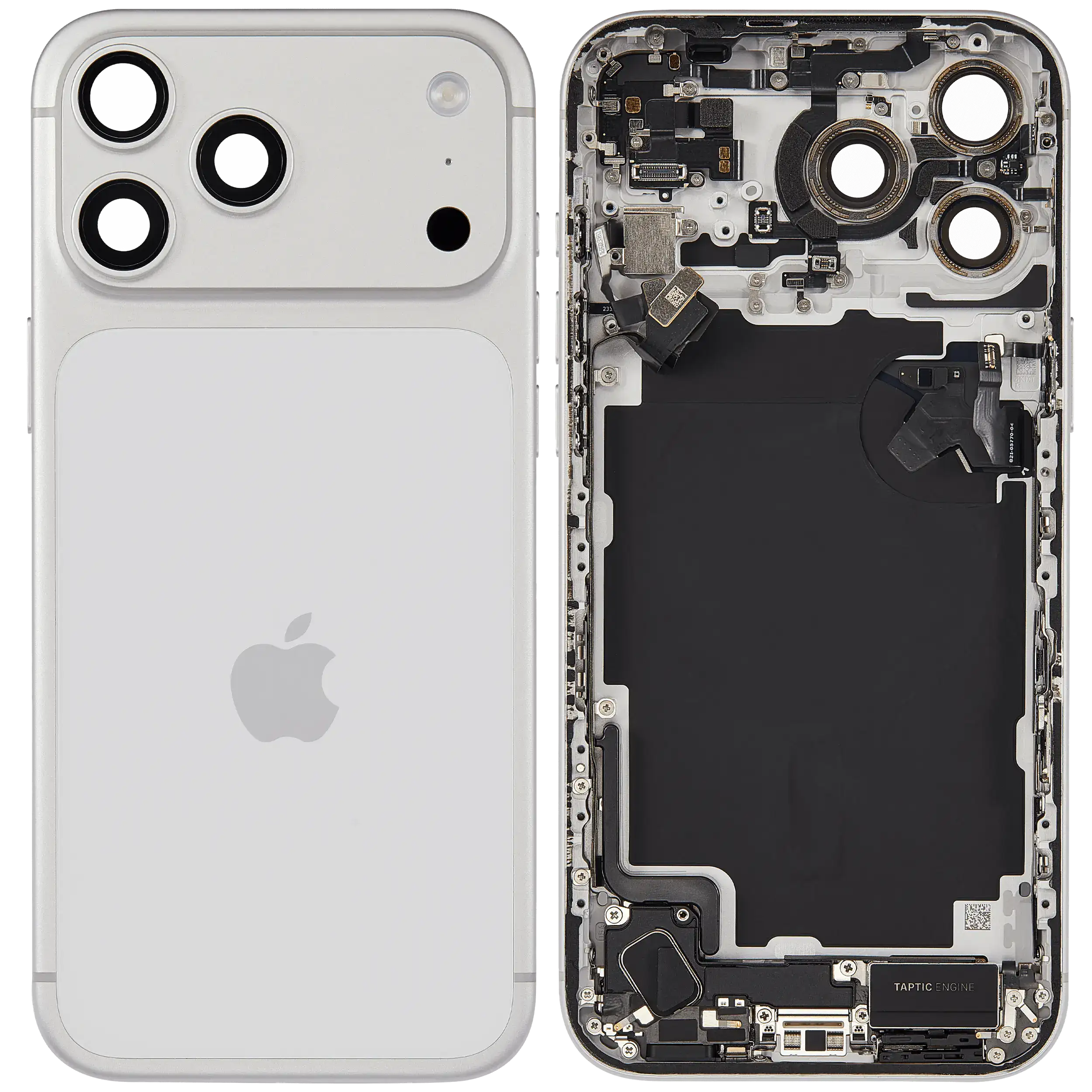 Original Apple-Ausbau B gebraucht – iPhone 17 Pro Max Backcover/Rahmen Silber