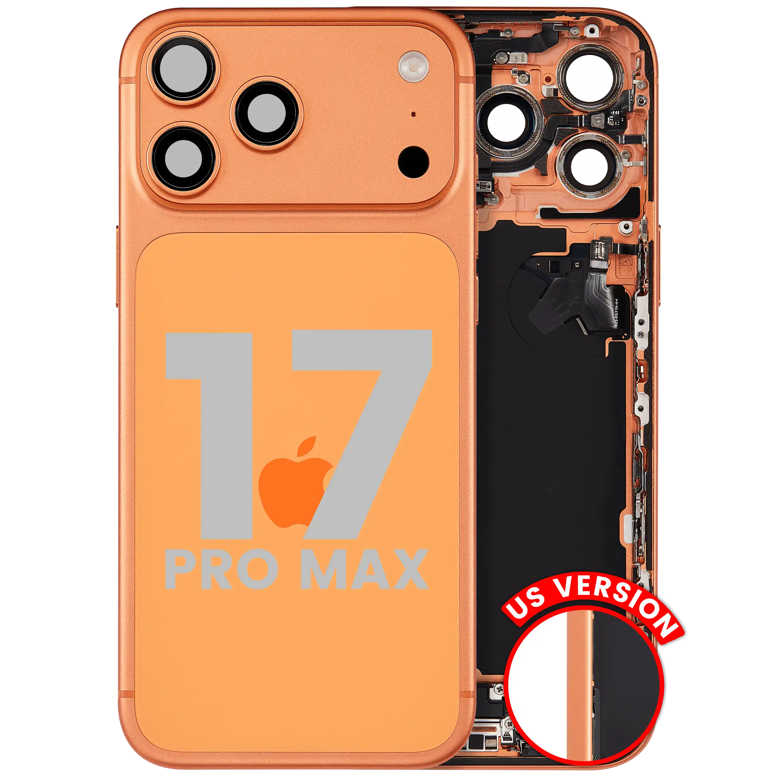 Original Apple-Ausbau B gebraucht – iPhone 17 Pro Backcover/Rahmen Cosmic Orange