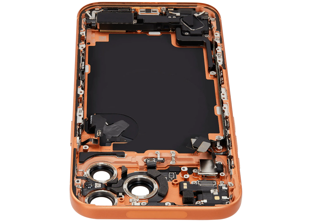 Original Apple-Ausbau B gebraucht – iPhone 17 Pro Backcover/Rahmen Cosmic Orange