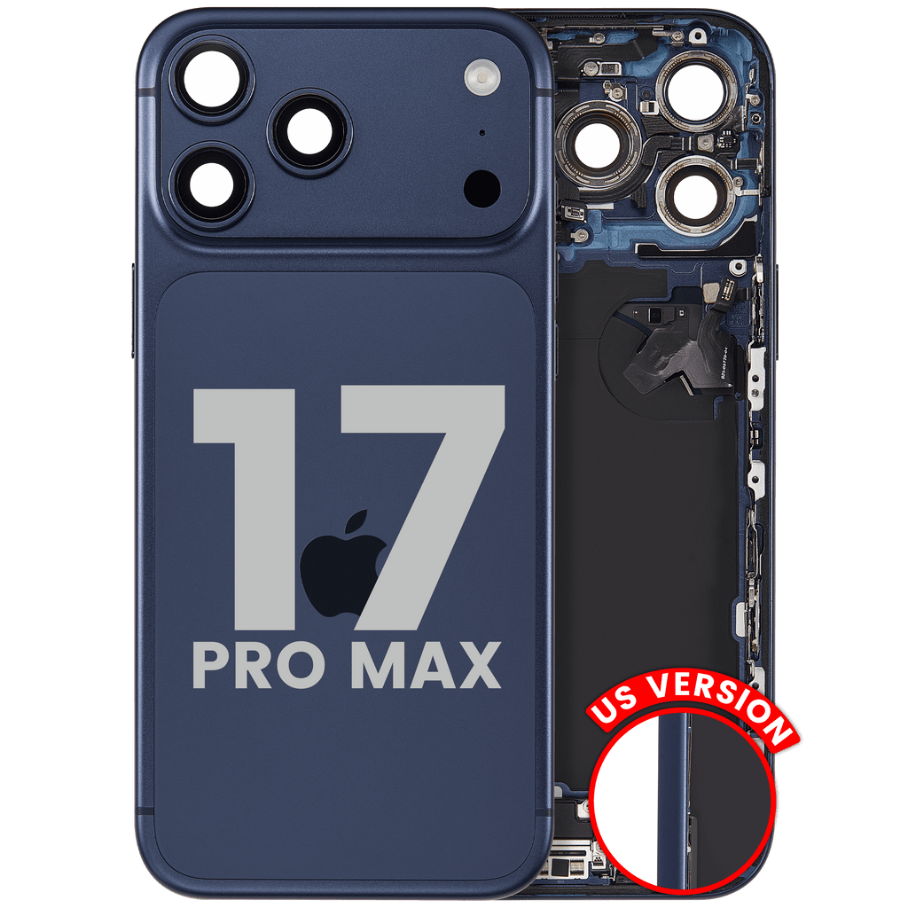Original Apple-Ausbau B gebraucht – iPhone 17 Pro Max Backcover/Rahmen Deep Blau