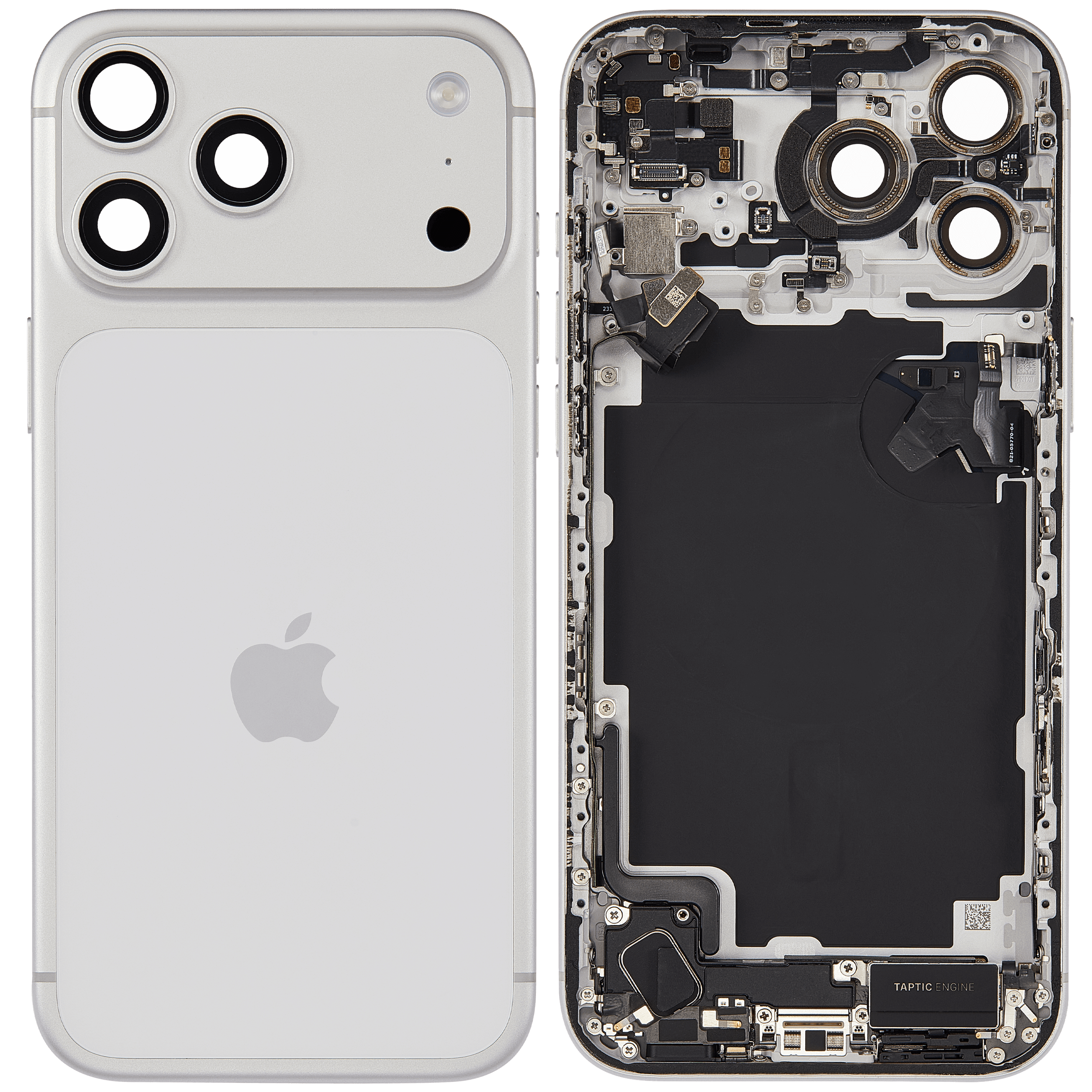 Original Apple-Ausbau C gebraucht – iPhone 17 Pro Max Backcover/Rahmen Silber