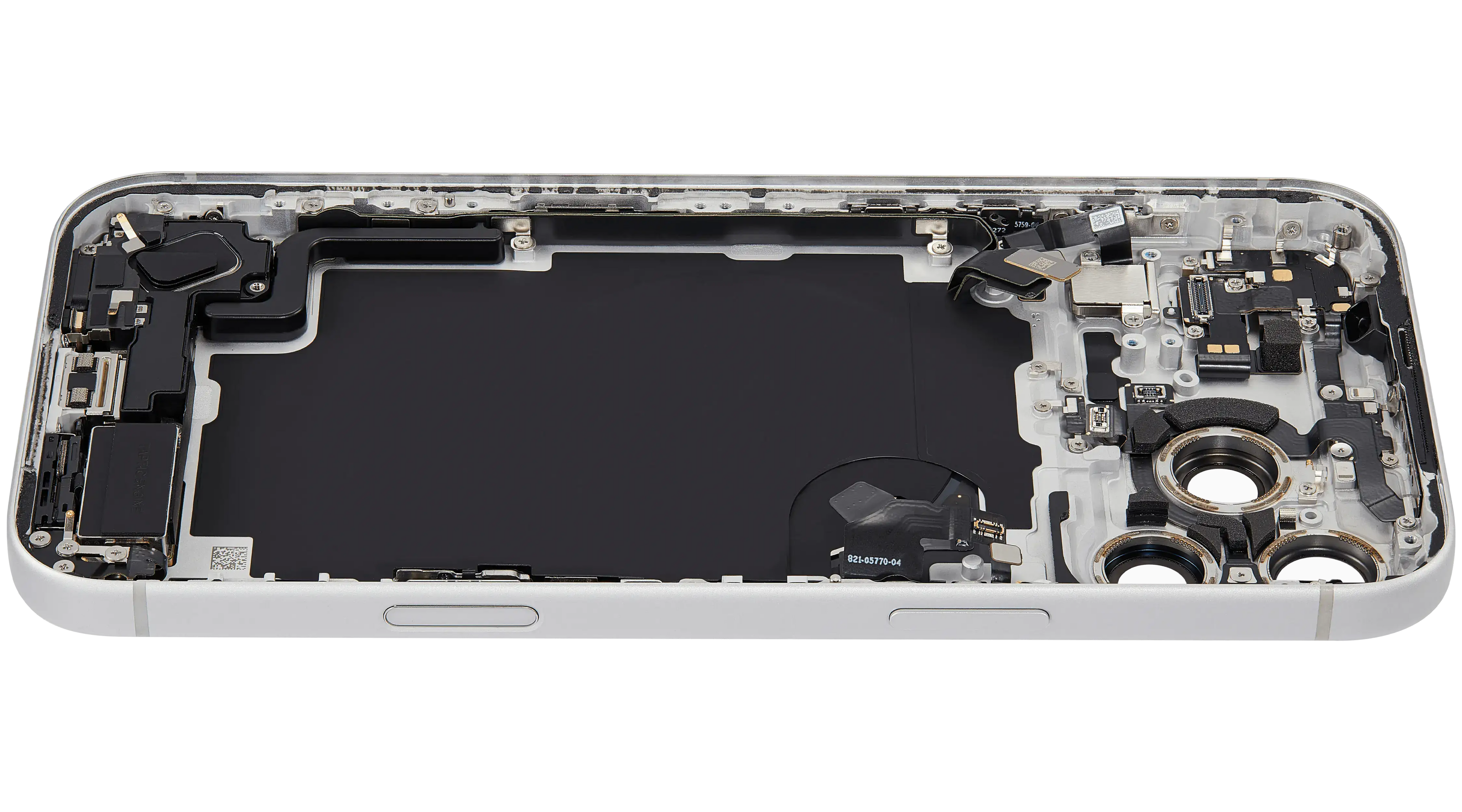Original Apple-Ausbau C gebraucht – iPhone 17 Pro Max Backcover/Rahmen Silber