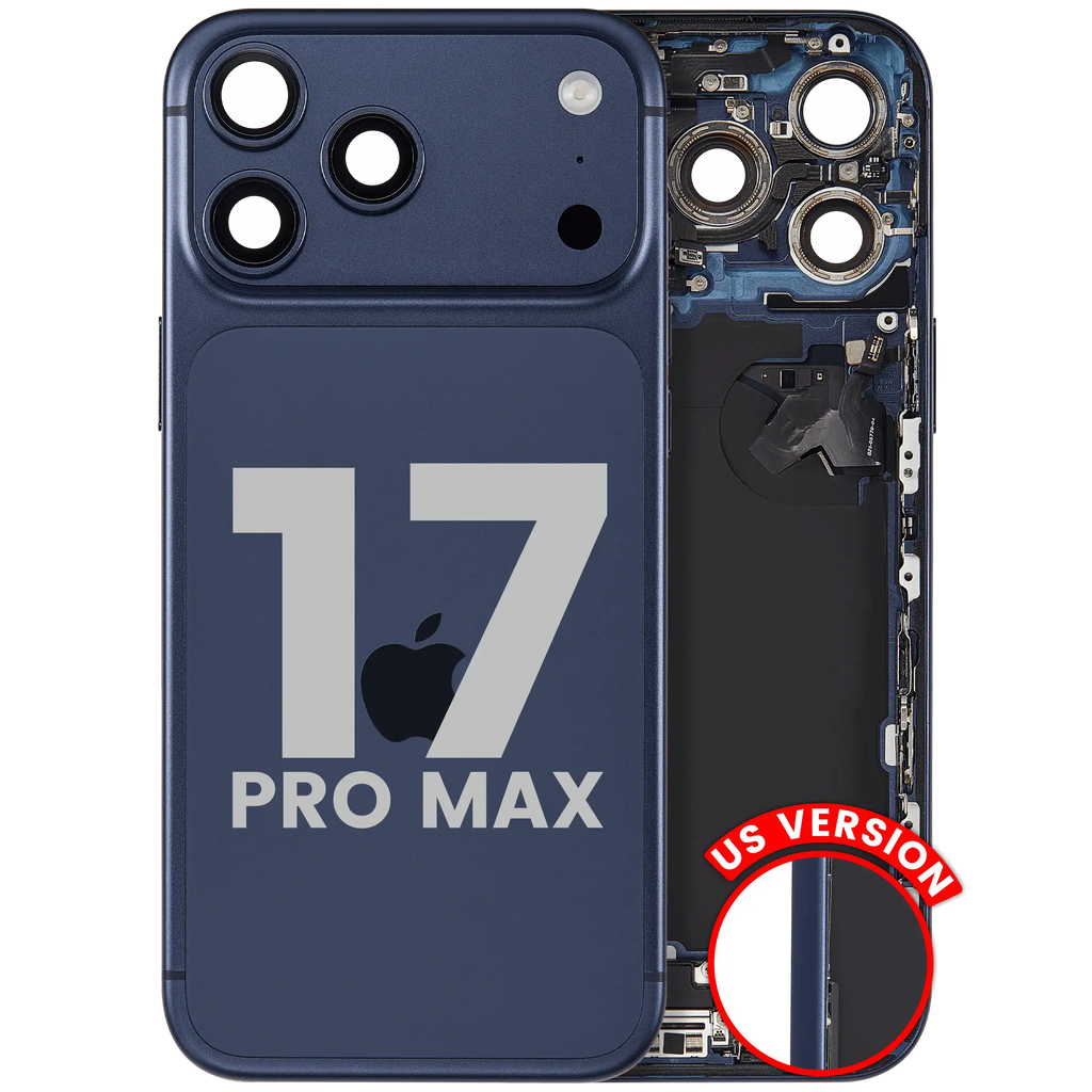 Original Apple-Ausbau C gebraucht – iPhone 17 Pro Max Backcover/Rahmen Deep Blau