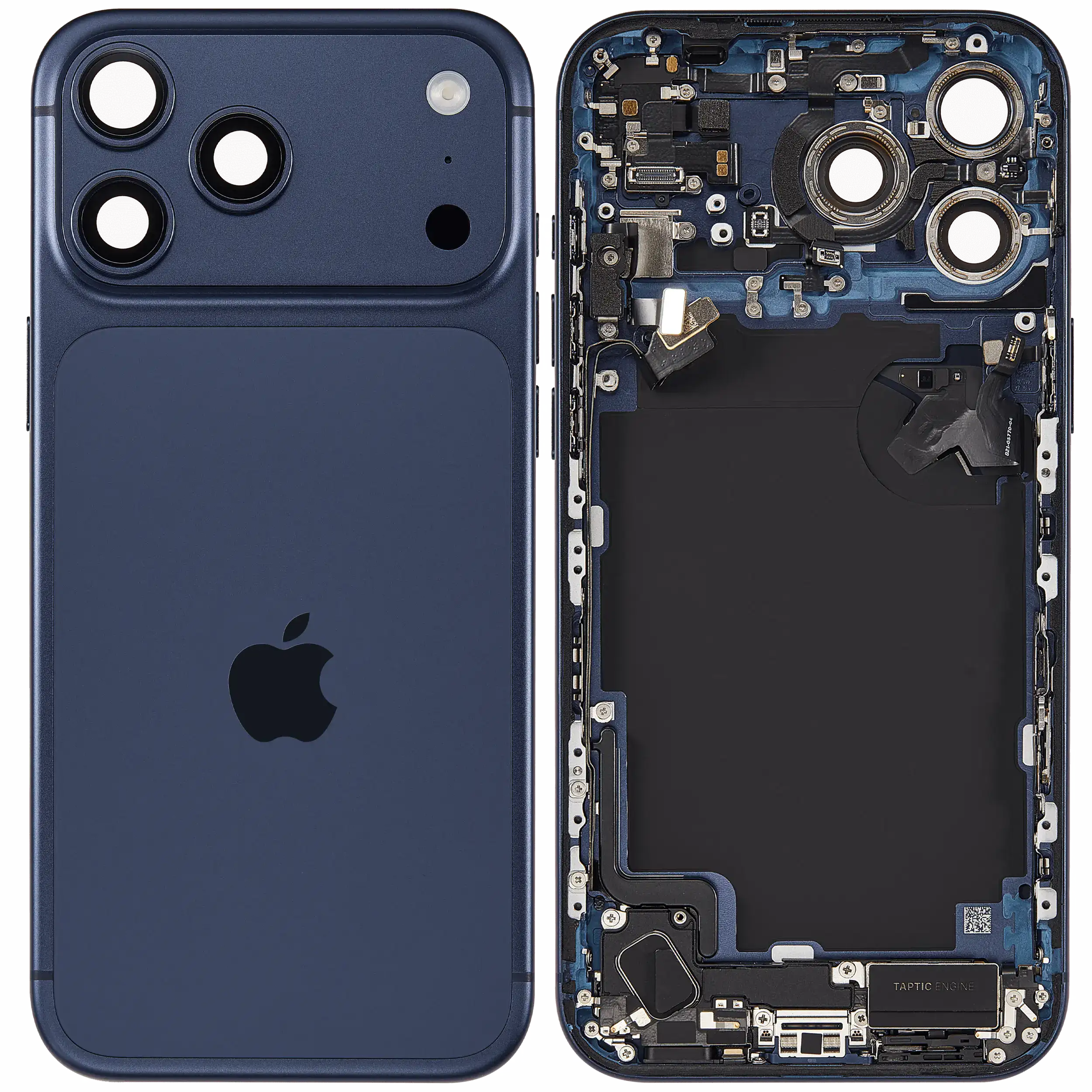 Original Apple-Ausbau C gebraucht – iPhone 17 Pro Max Backcover/Rahmen Deep Blau