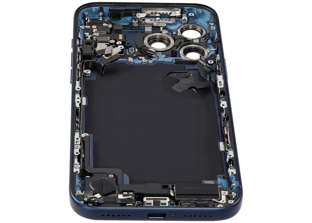 Original Apple-Ausbau C gebraucht – iPhone 17 Pro Max Backcover/Rahmen Deep Blau