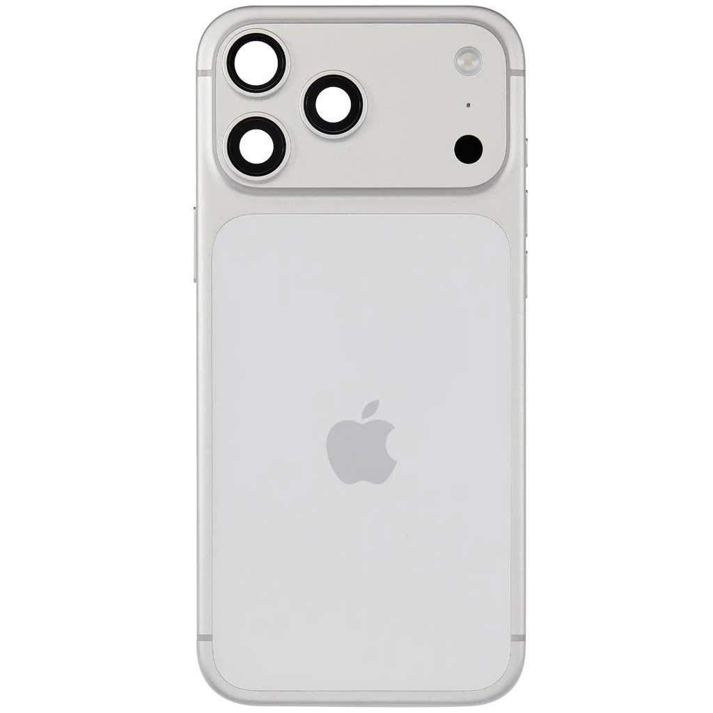 Original Apple-Ausbau B gebraucht – iPhone 17 Pro Max EU Backcover/Rahmen Silber