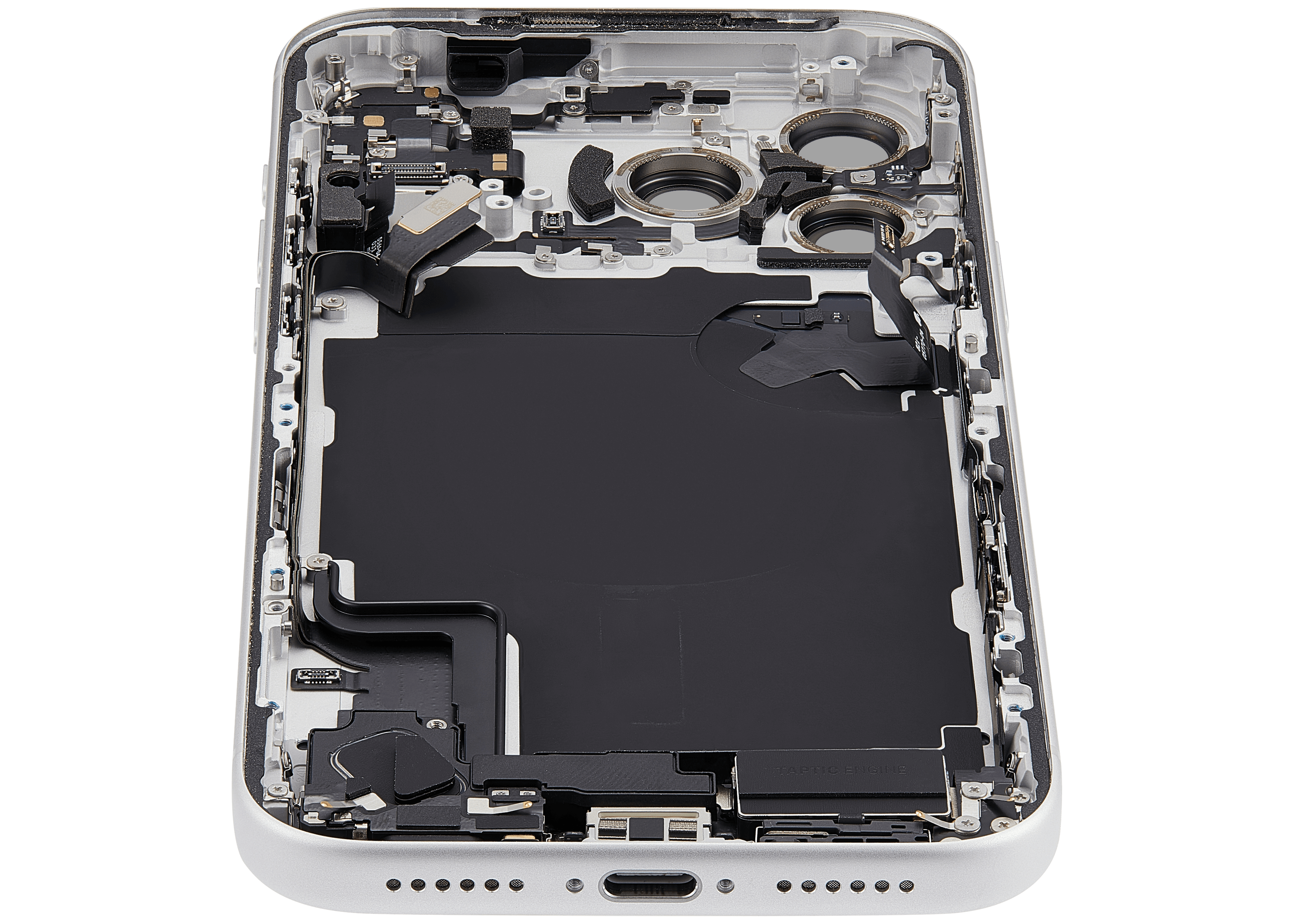 Original Apple-Ausbau B gebraucht – iPhone 17 Pro Max EU Backcover/Rahmen Silber