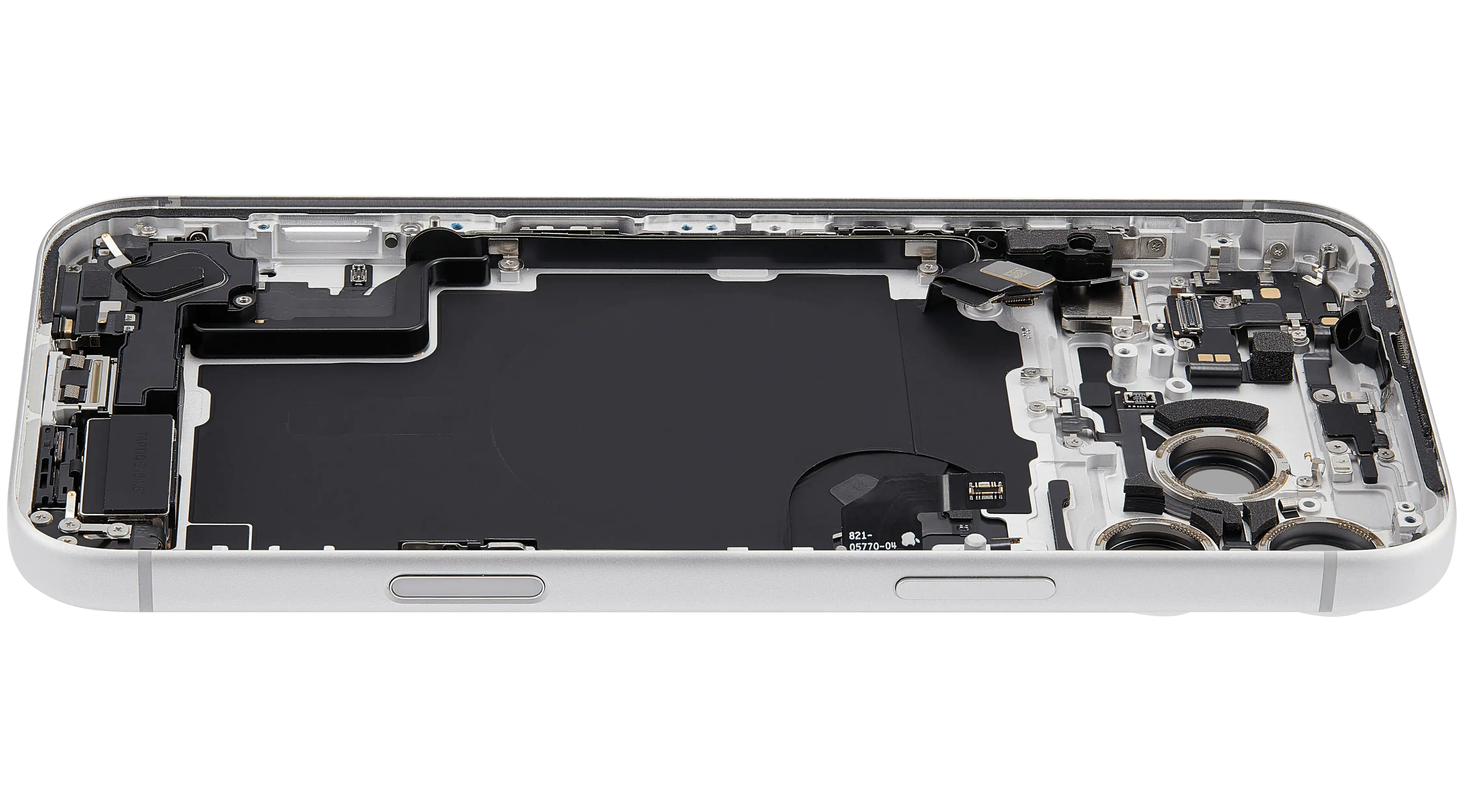 Original Apple-Ausbau B gebraucht – iPhone 17 Pro Max EU Backcover/Rahmen Silber