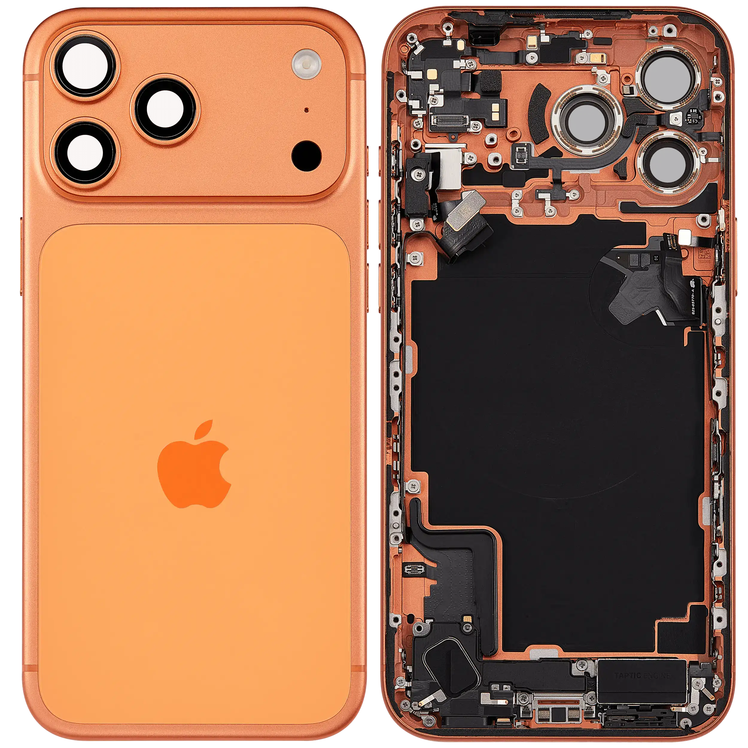 Original Apple-Ausbau B gebraucht – iPhone 17 Pro Backcover/Rahmen Cosmic Orange