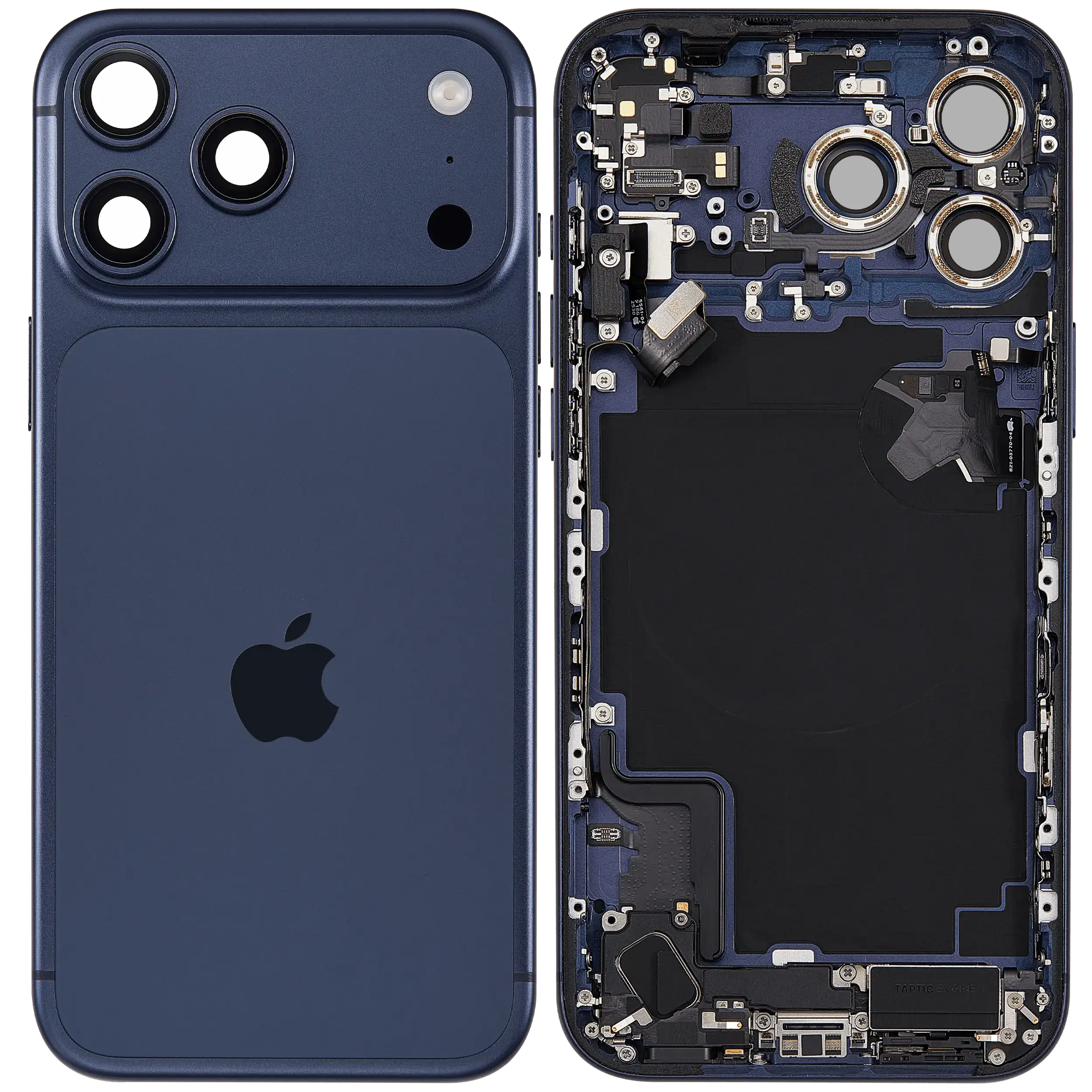 Original Apple-Ausbau B gebraucht – iPhone 17 Pro Max Backcover/Rahmen Deep Blau